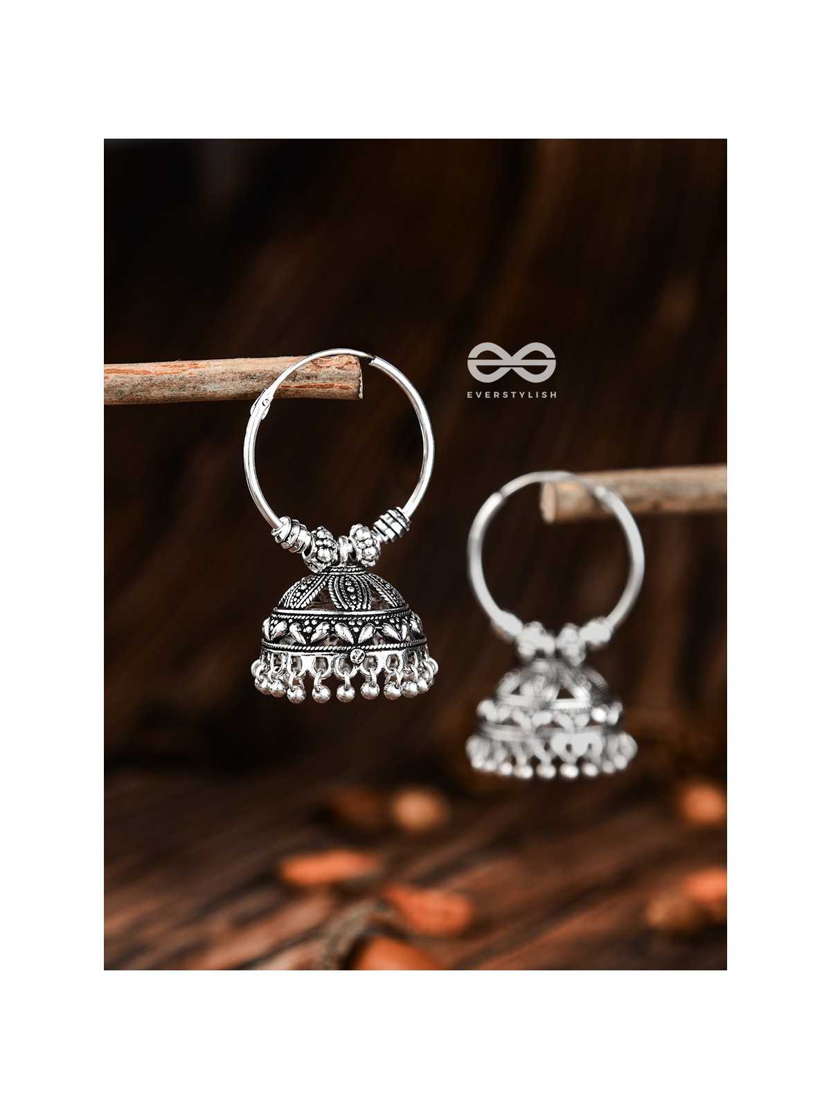 The Beautiful Intricate Hoop Jhumkis