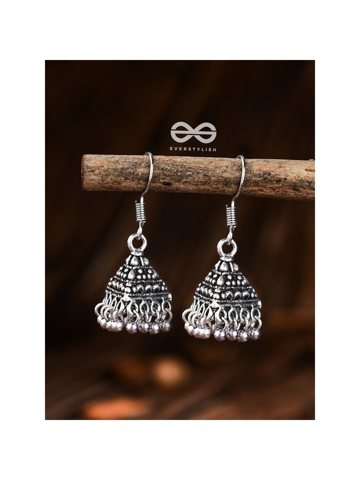 The Cute Little Pyramid Jhumkis- Tiny Trinket Earrings