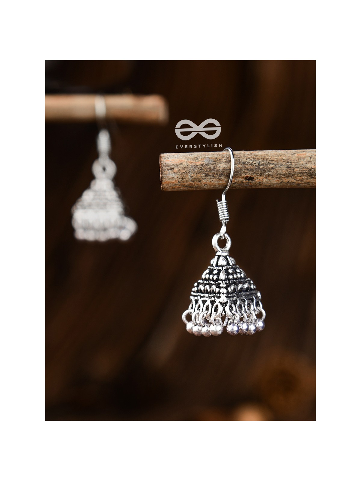 The Cute Little Pyramid Jhumkis- Tiny Trinket Earrings