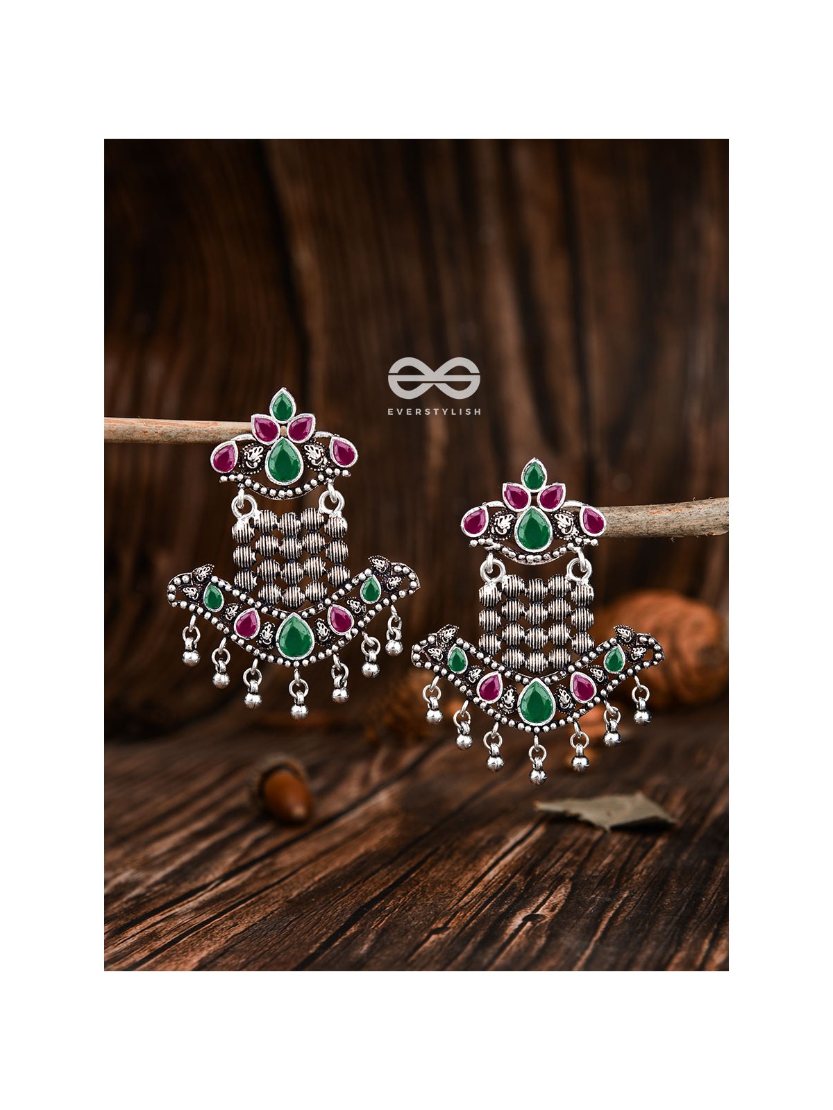 The Statement Makers (Ruby Emerald) - Embellished Oxidised Collection