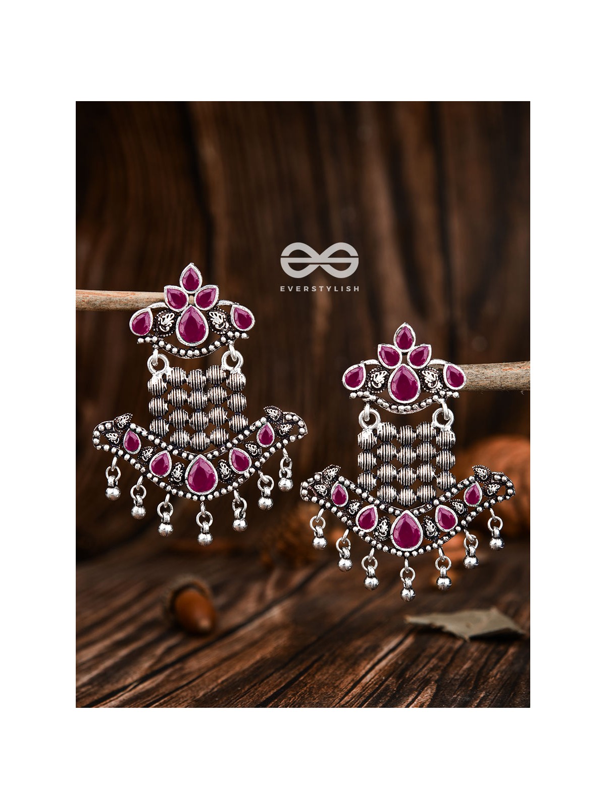 The Statement Makers (Ruby Red) - Embellished Oxidised Collection