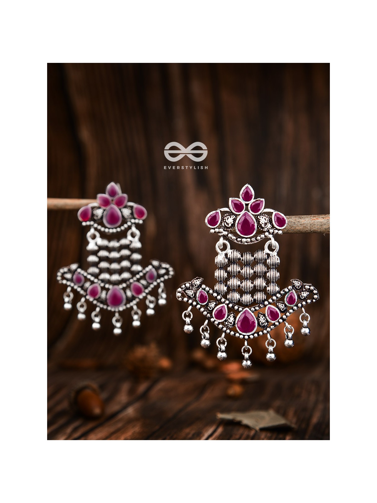 The Statement Makers (Ruby Red) - Embellished Oxidised Collection