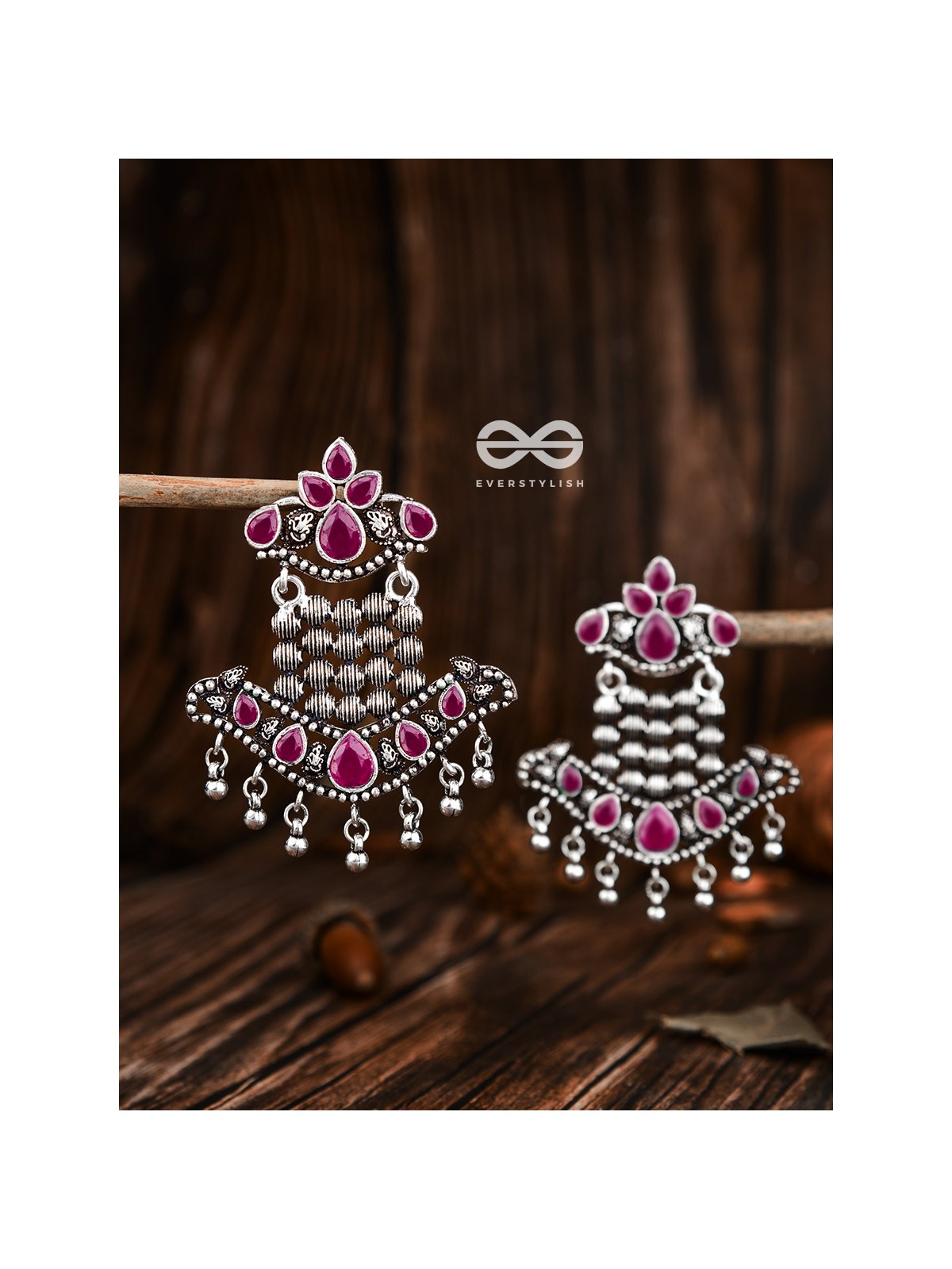 The Statement Makers (Ruby Red) - Embellished Oxidised Collection