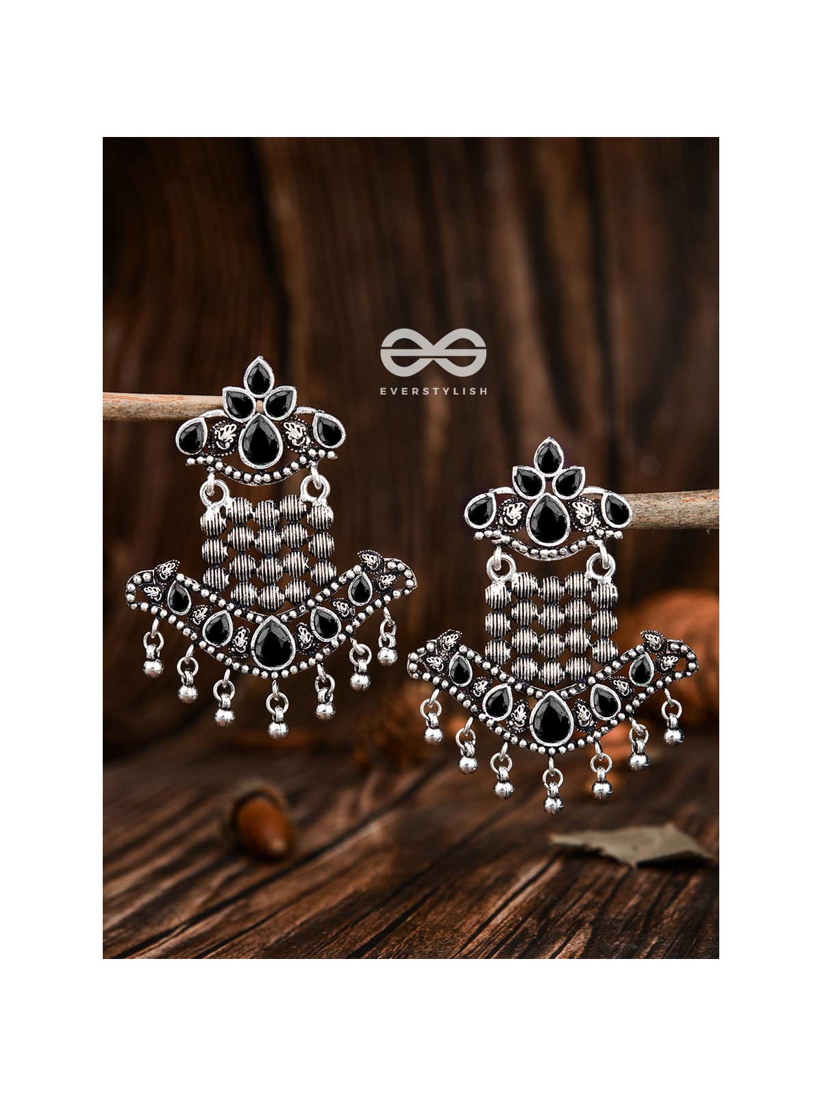 The Statement Makers (Onyx Black) - Embellished Oxidised Collection