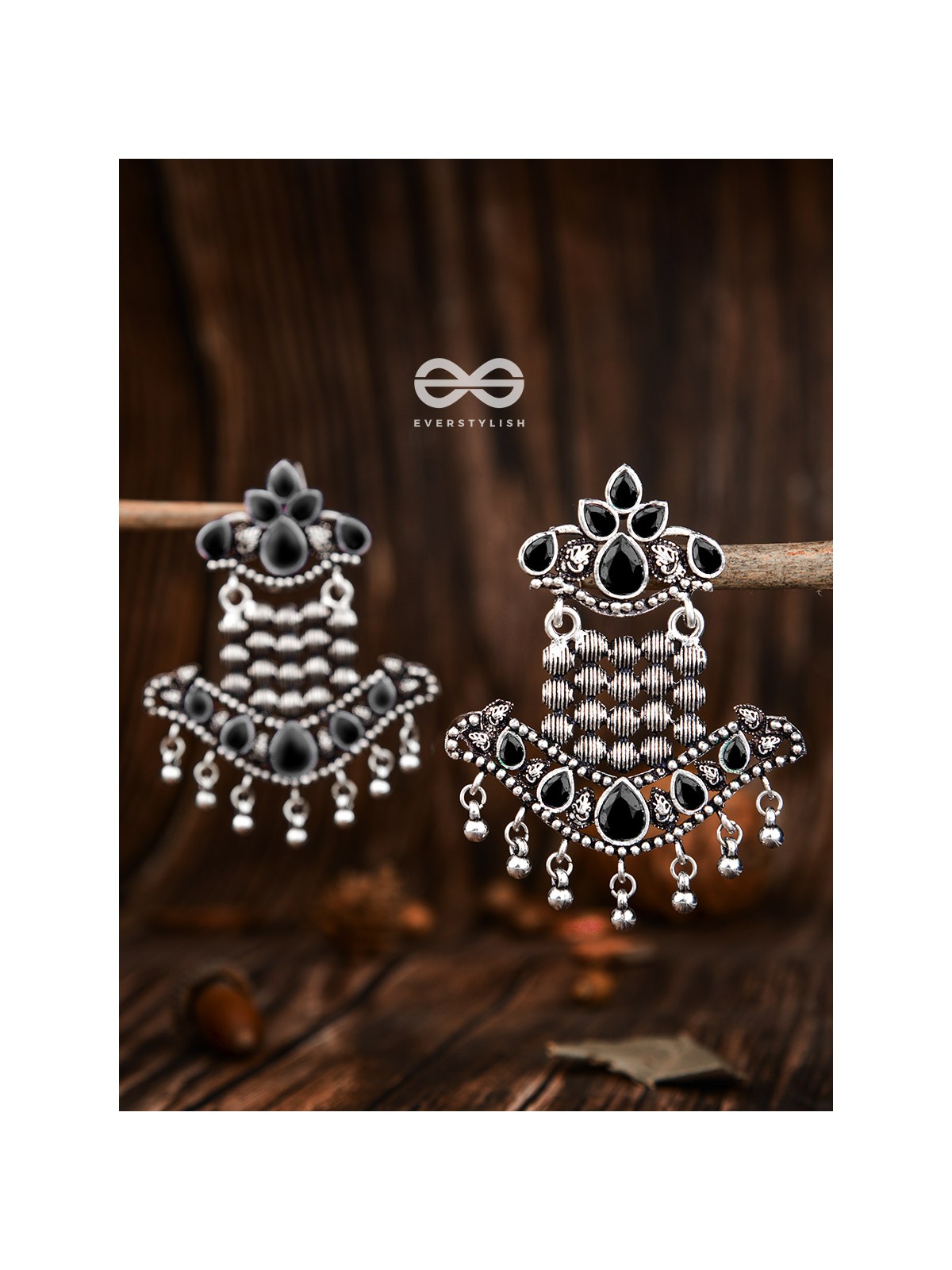 The Statement Makers (Onyx Black) - Embellished Oxidised Collection