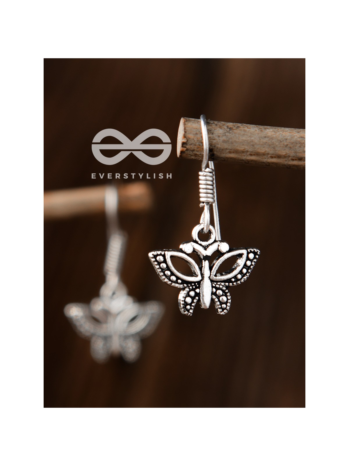 The Hanging Butterflies - Tiny Trinket Earrings