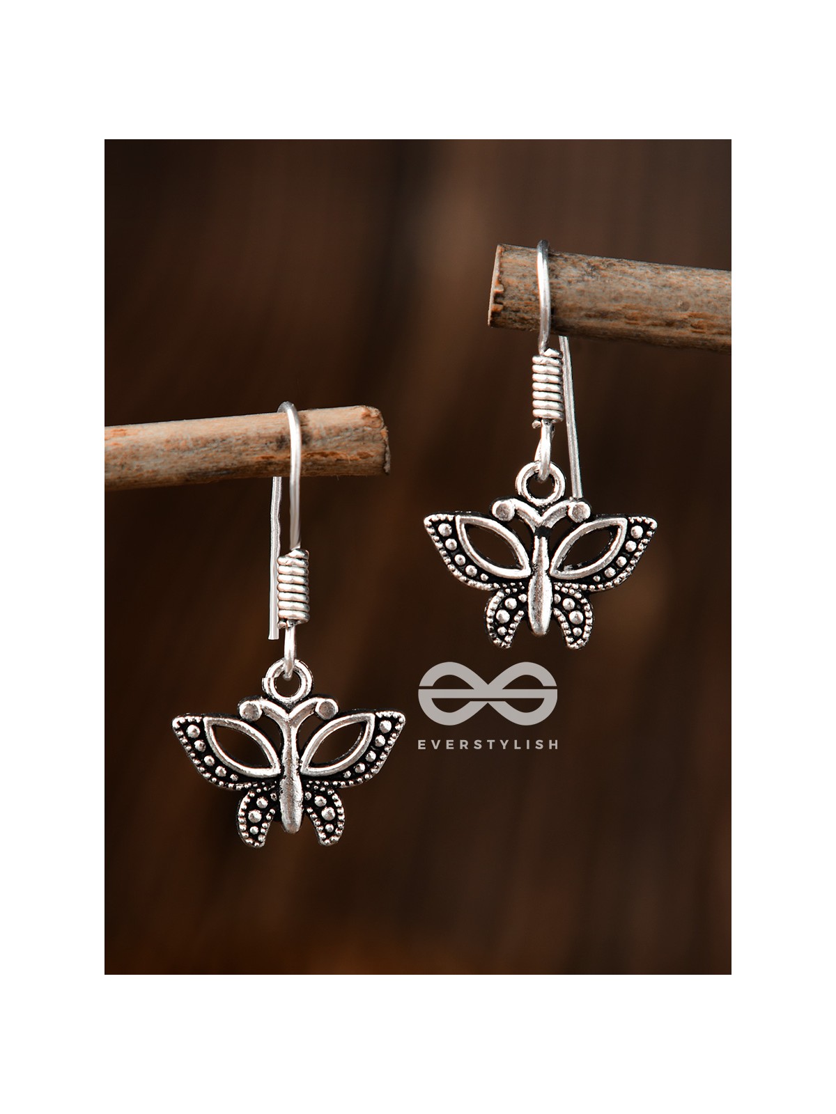 The Hanging Butterflies - Tiny Trinket Earrings