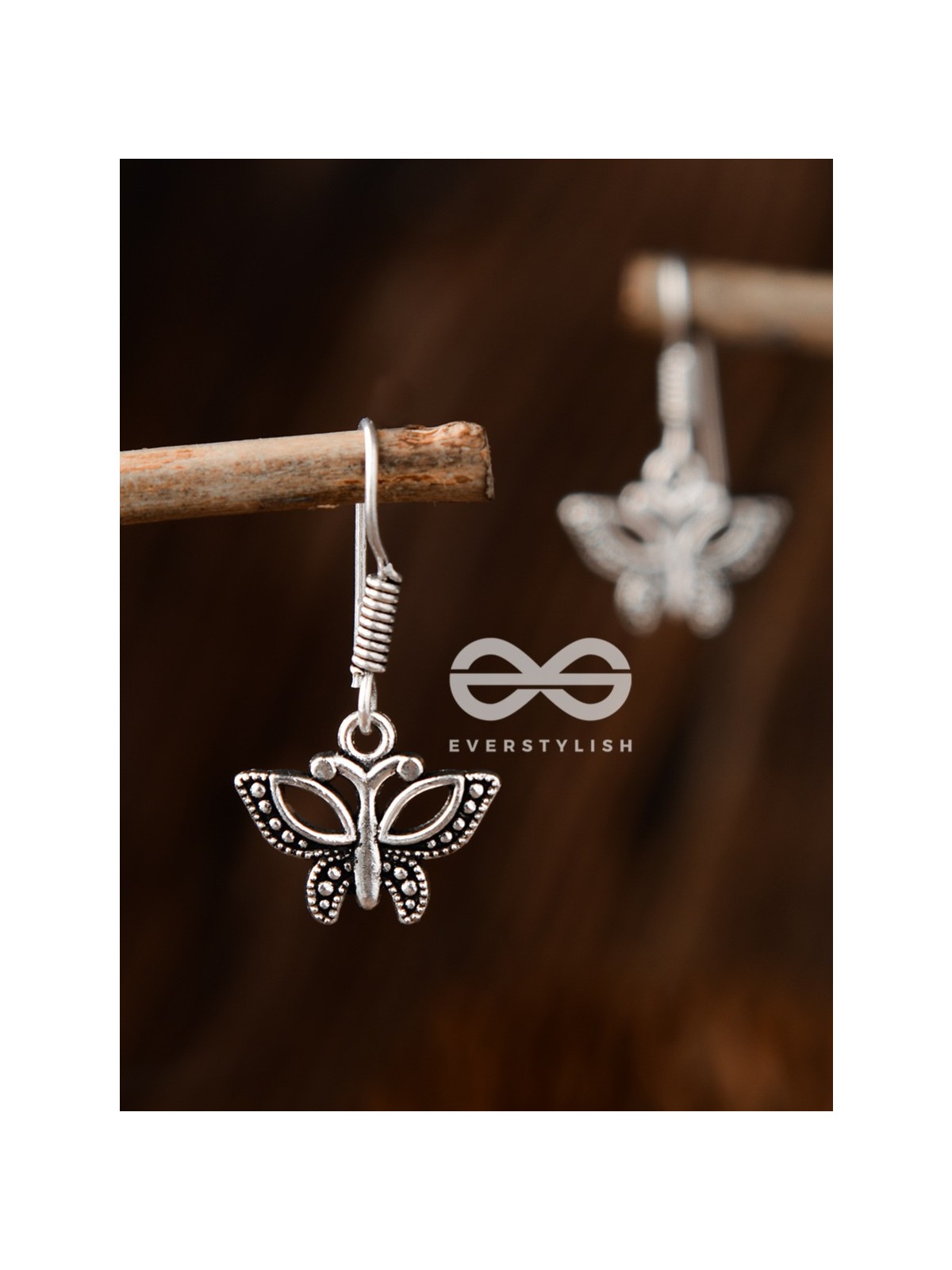 The Hanging Butterflies - Tiny Trinket Earrings