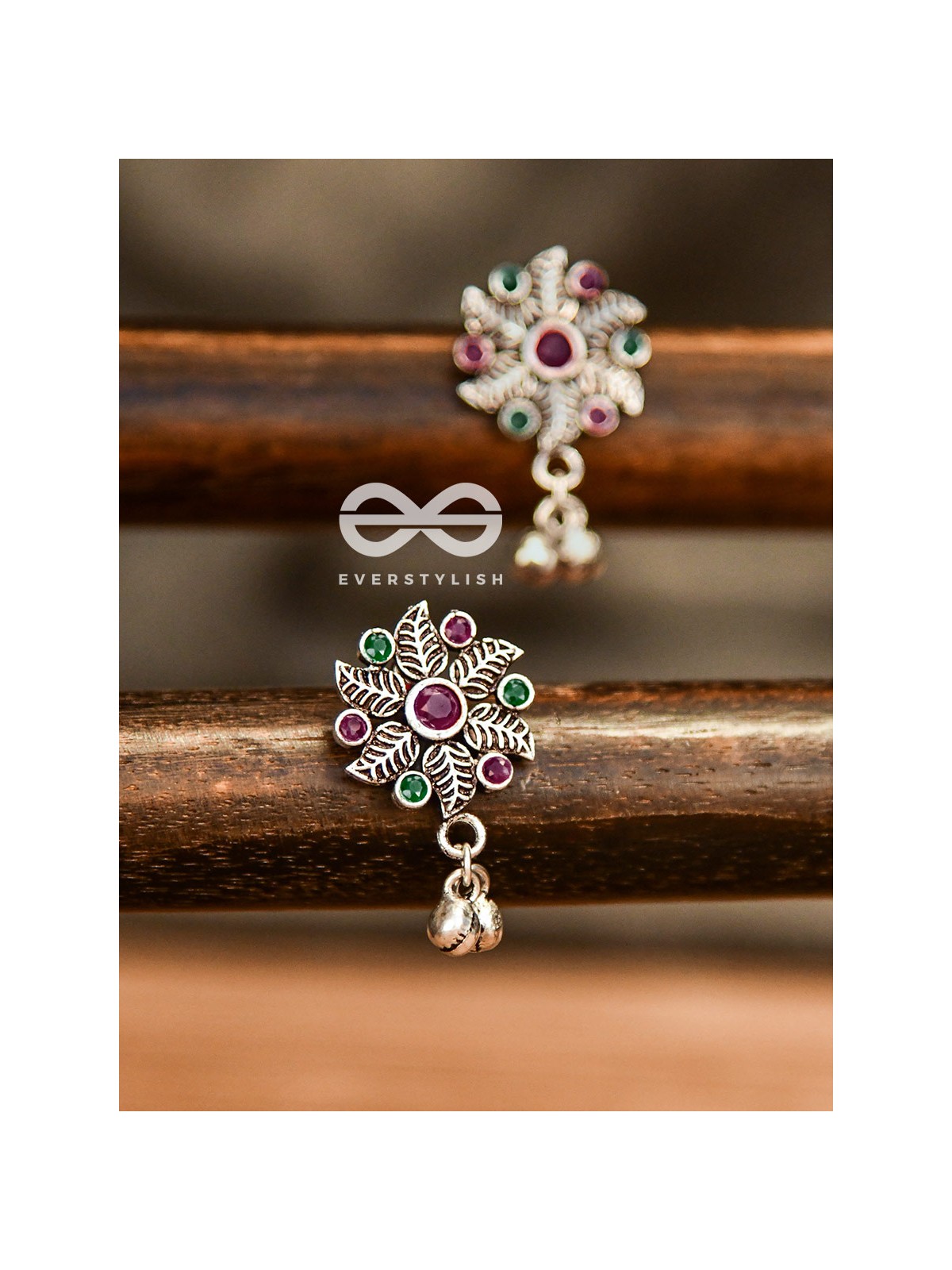 The Embellished Whirlwind (Ruby- Emerald) - The Melodious Ghungroo Collection