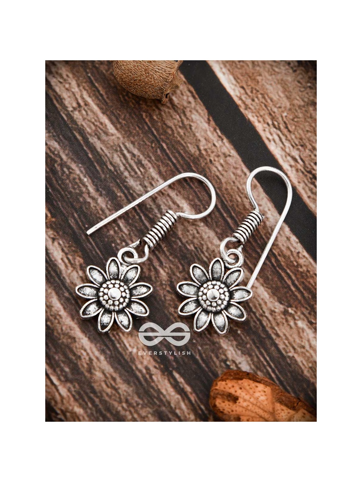 The Cute Floral Danglers - Tiny Trinket Earrings