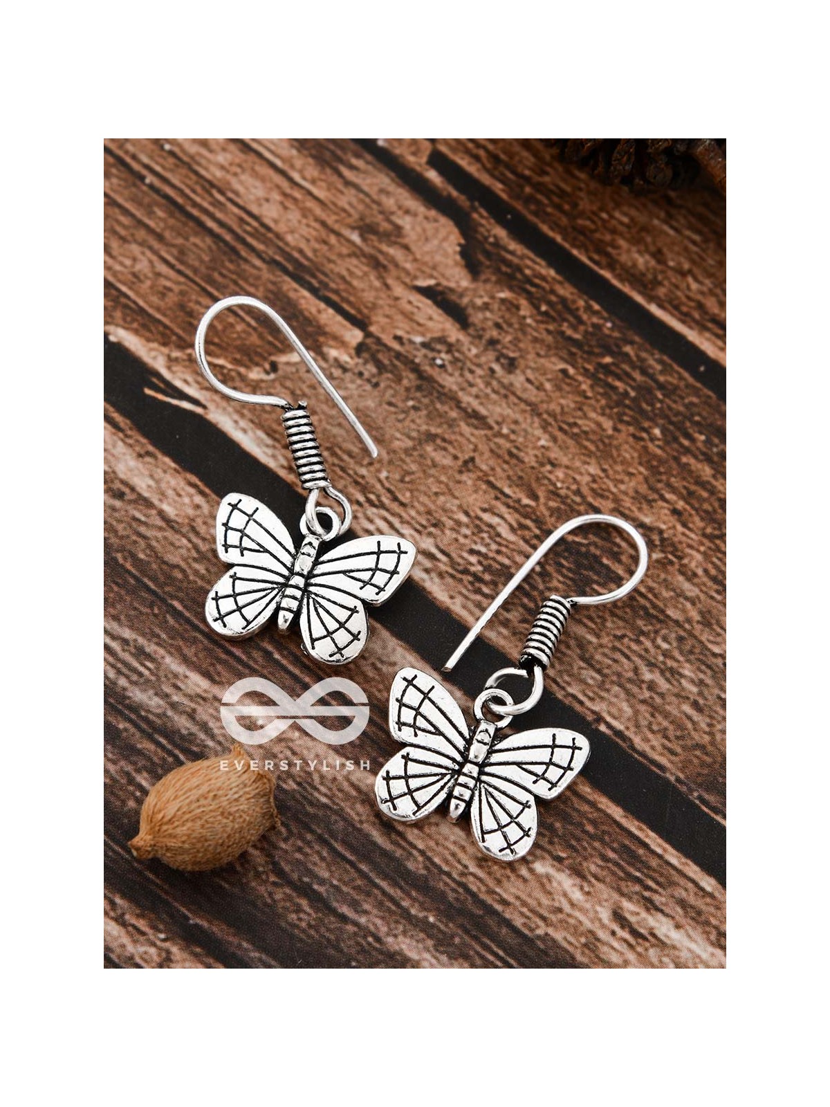 The Cutesy Butterfly Danglers - Tiny Trinket Earrings