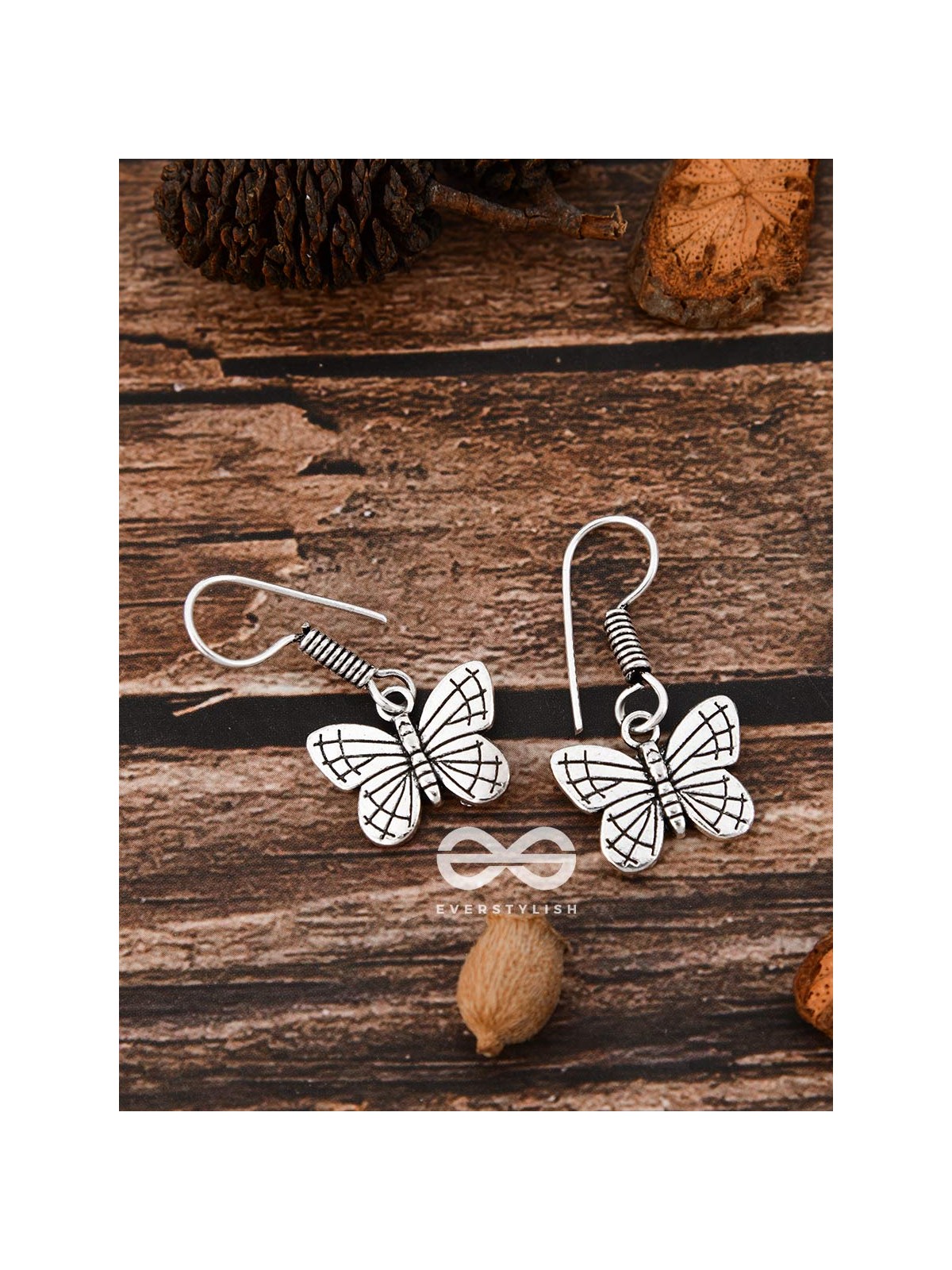 The Cutesy Butterfly Danglers - Tiny Trinket Earrings