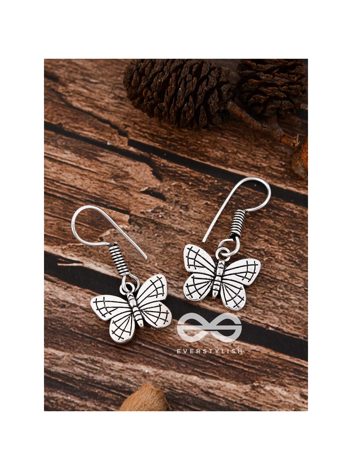 The Cutesy Butterfly Danglers - Tiny Trinket Earrings