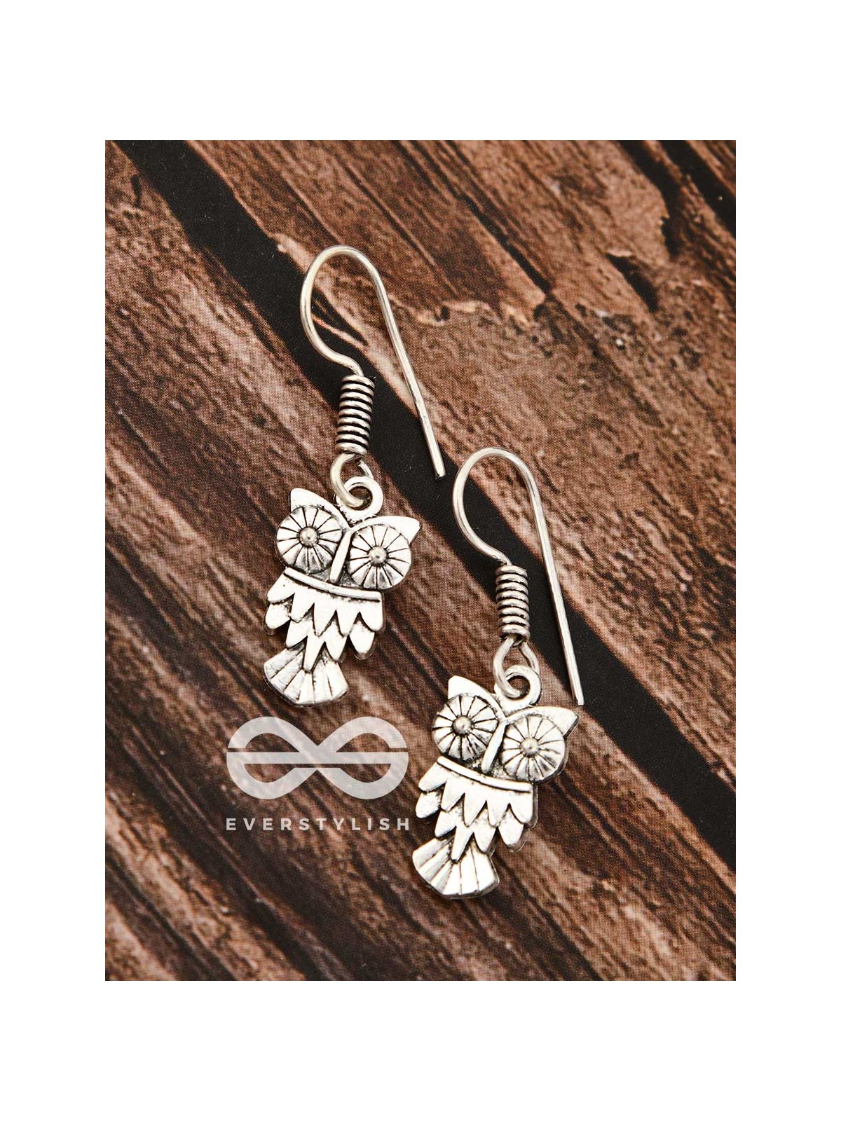 The Little Cutesy Owl Danglers - Tiny Trinket Earrings