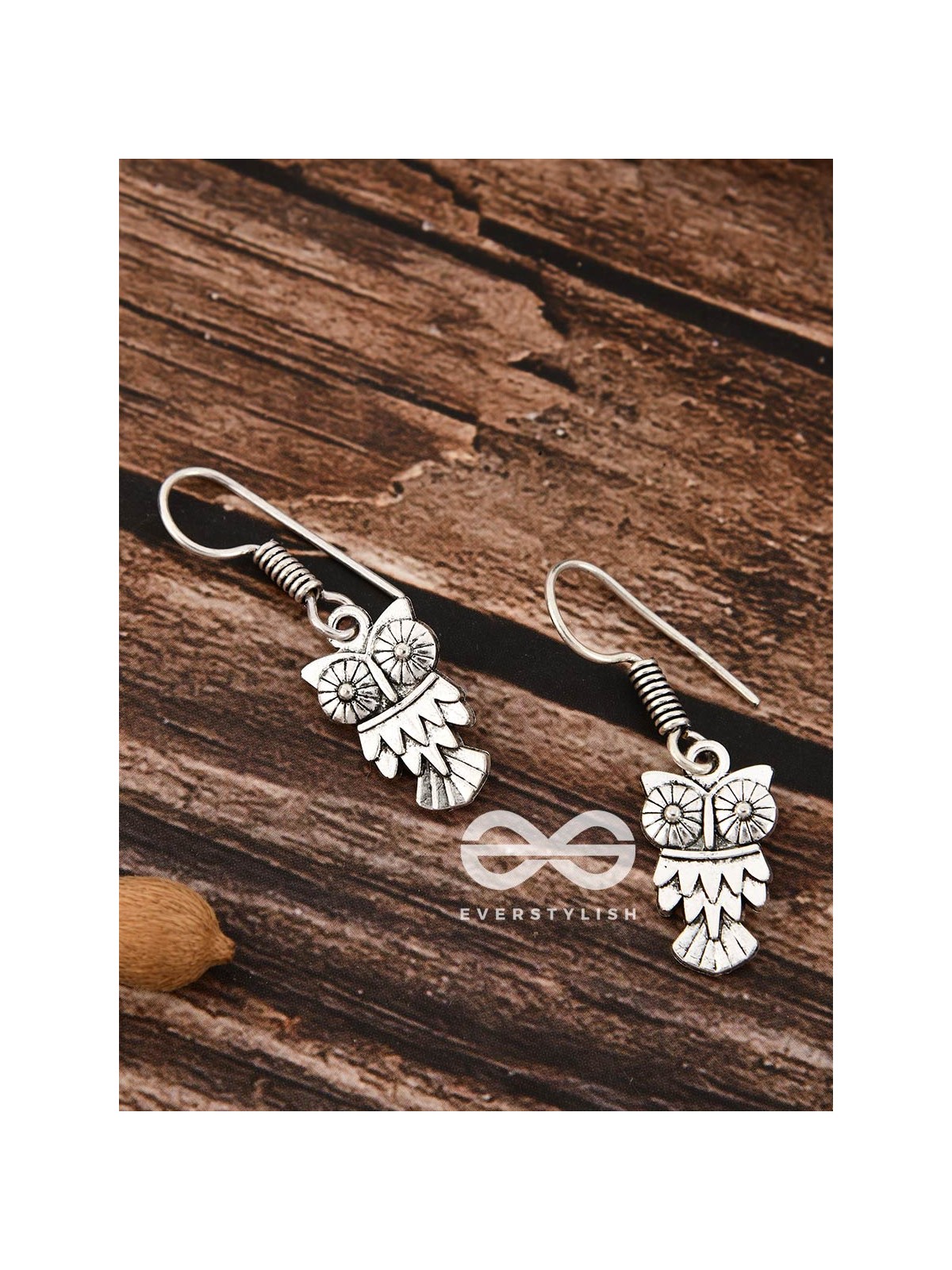 The Little Cutesy Owl Danglers - Tiny Trinket Earrings