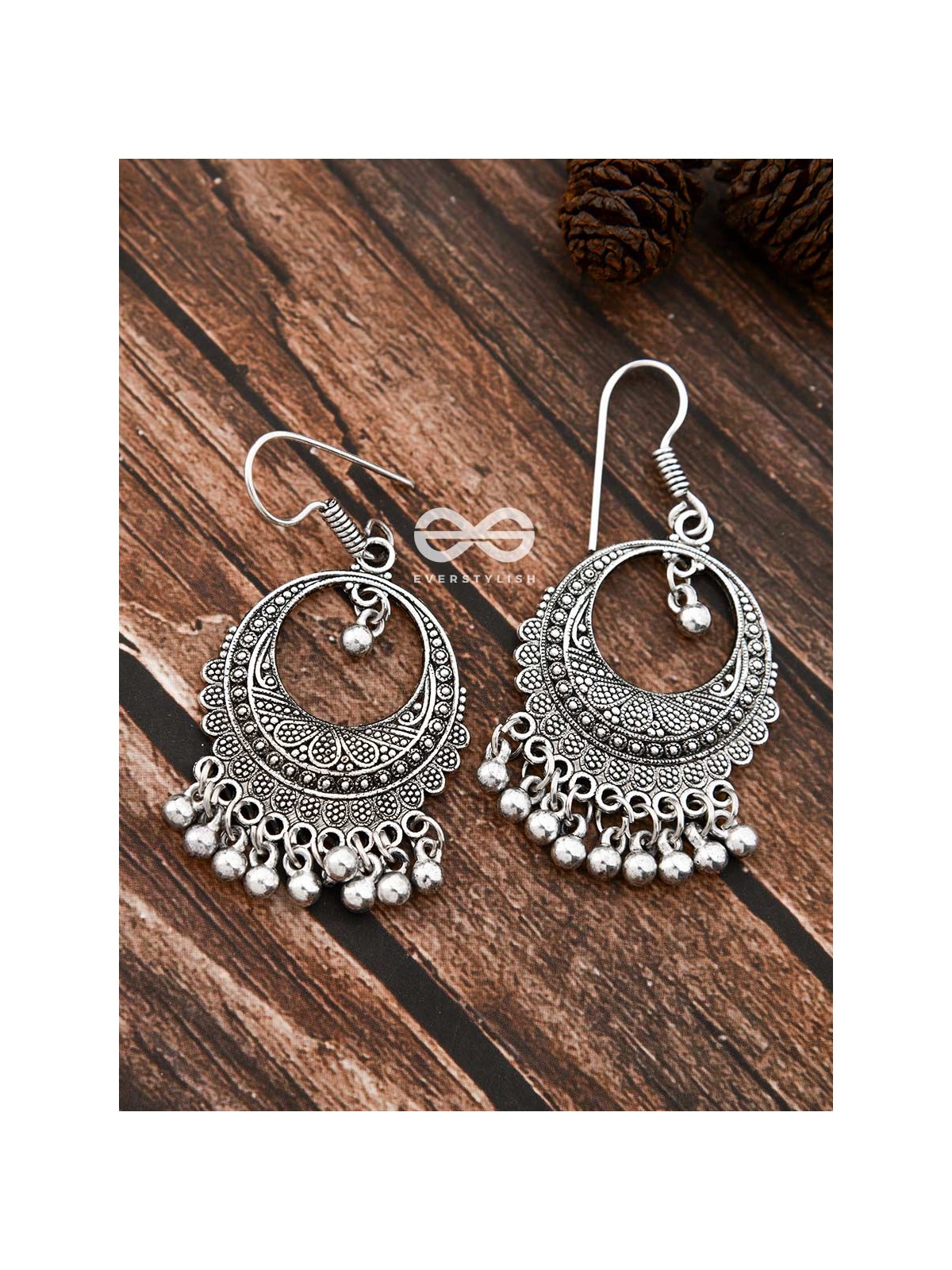 The Bohemian Motifs - Oxidised Boho Earrings