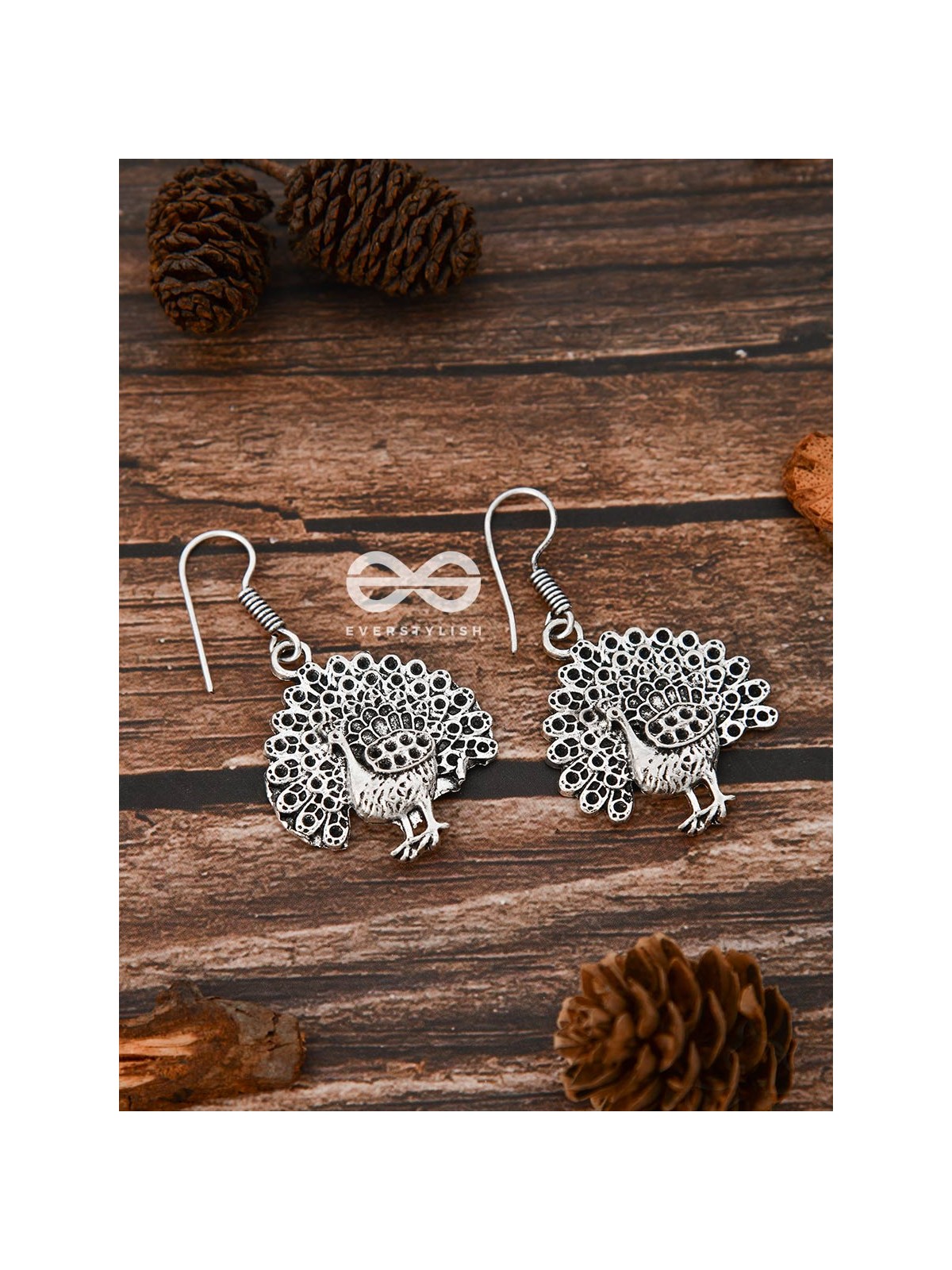 The Fanning Peacocks - Tiny Trinket Earrings