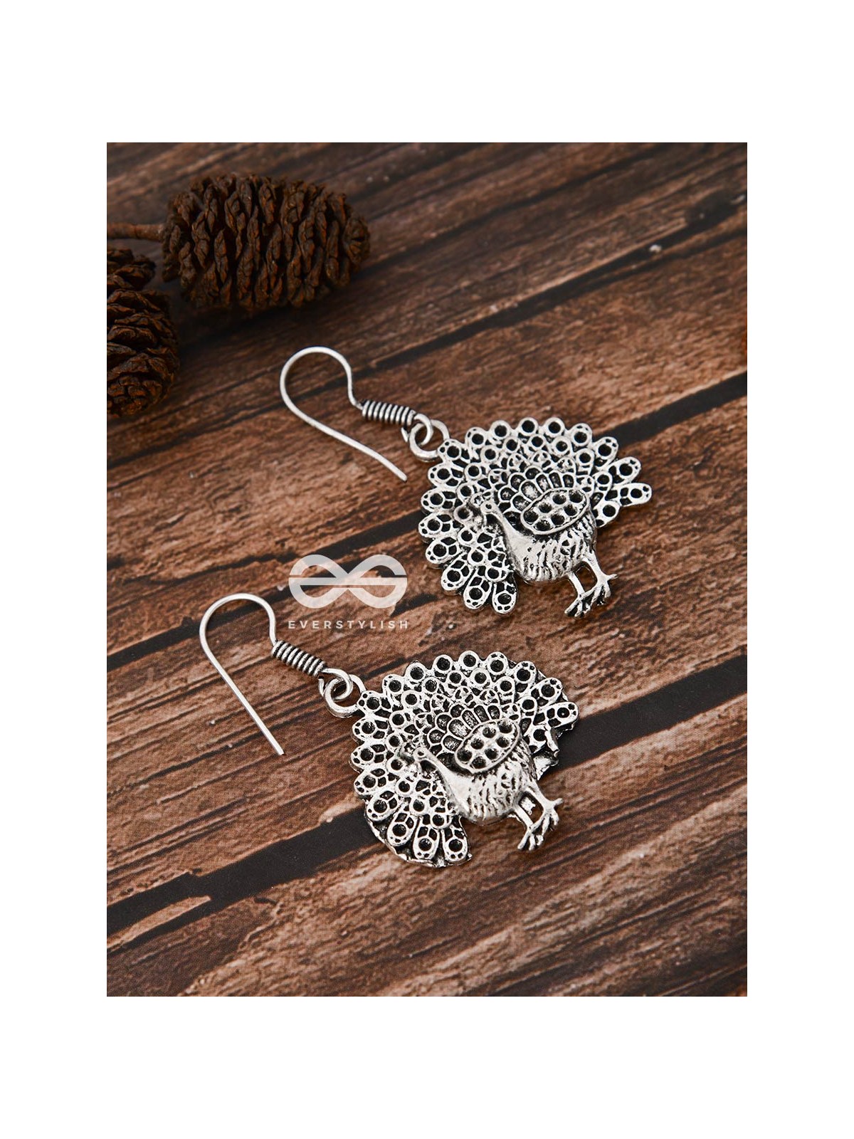 The Fanning Peacocks - Tiny Trinket Earrings