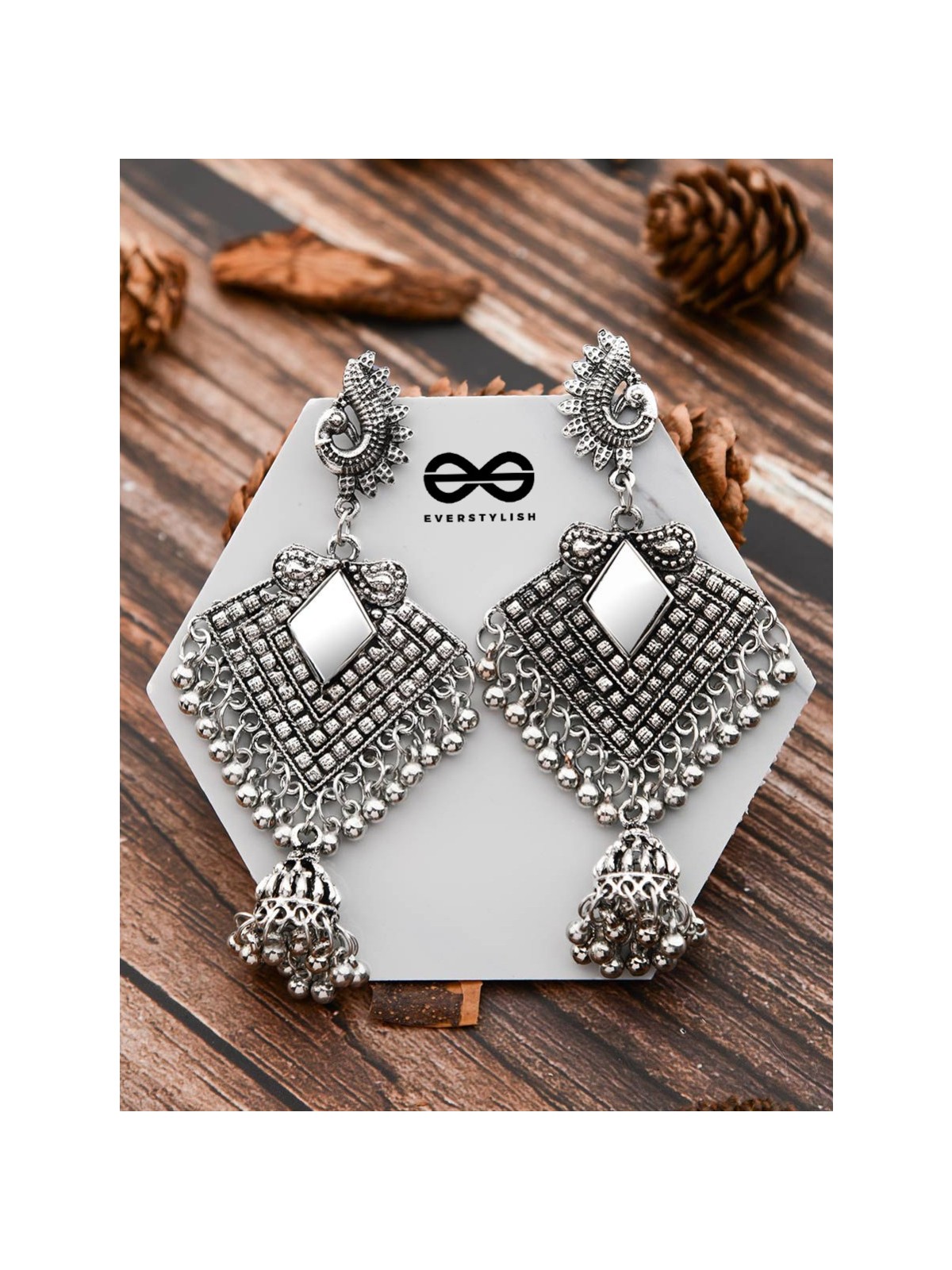 The Artistic Delight - Oxidised Boho Earrings