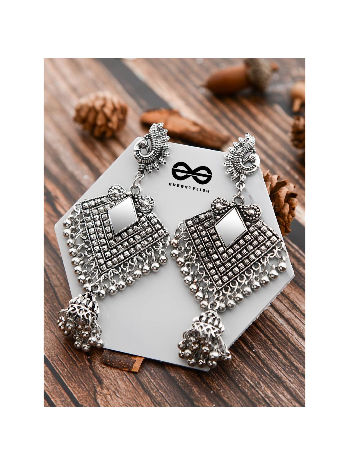 The Artistic Delight - Oxidised Boho Earrings