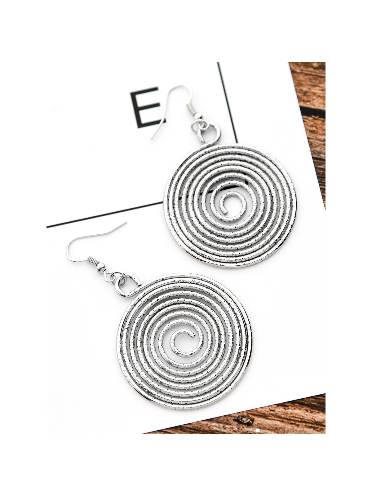 The Shimmery Hypnosis - Silver Elegant Earrings