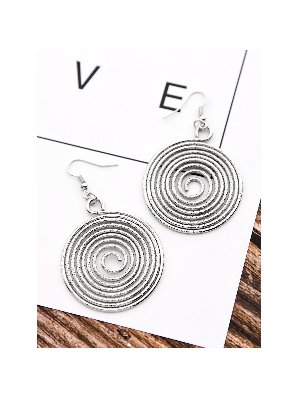 The Shimmery Hypnosis - Silver Elegant Earrings