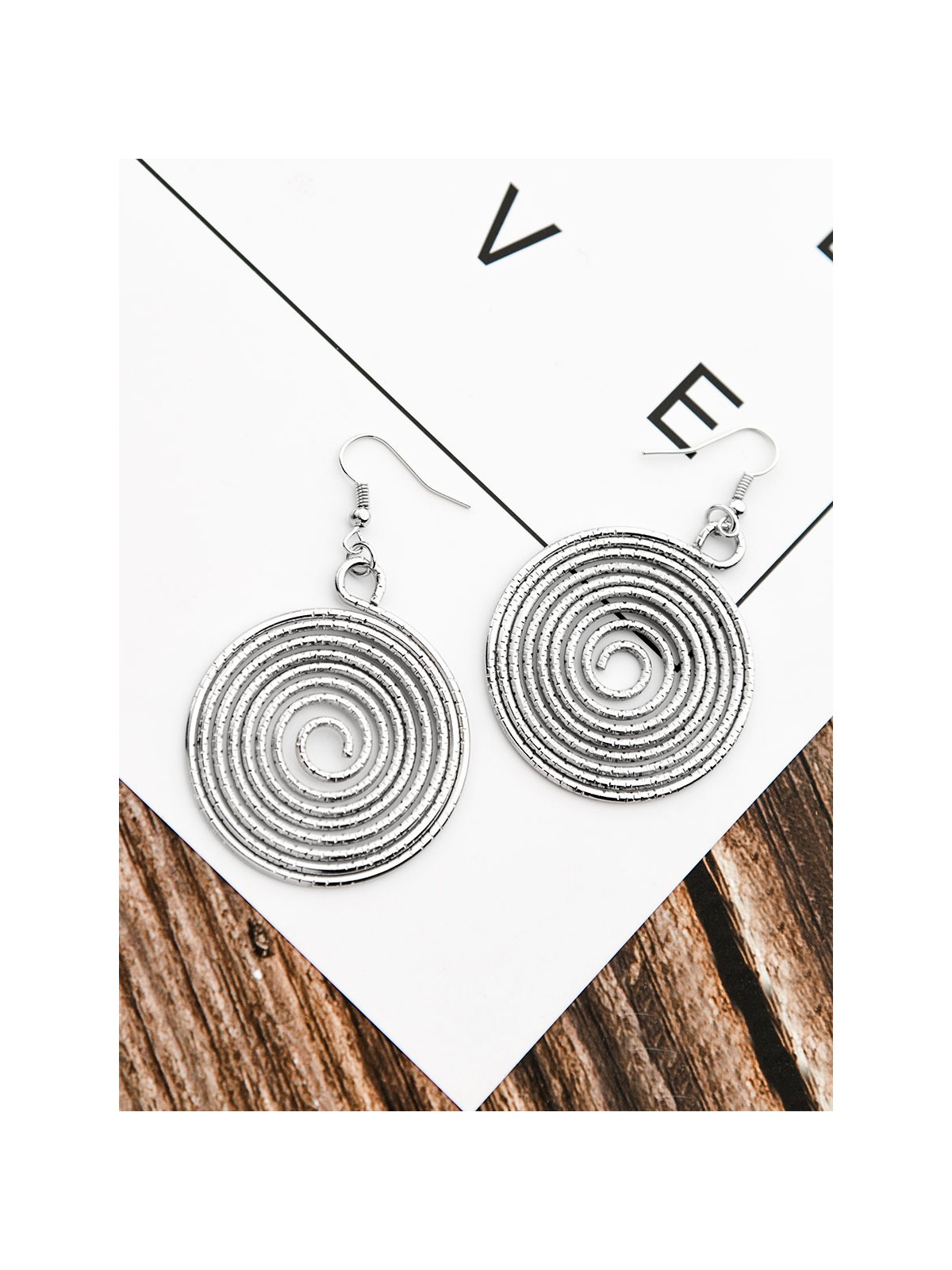 The Shimmery Hypnosis - Silver Elegant Earrings