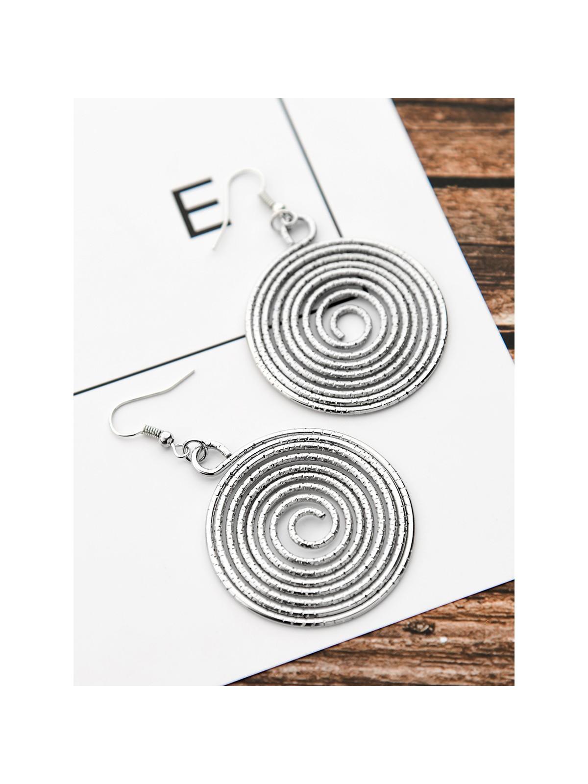 The Shimmery Hypnosis - Silver Elegant Earrings