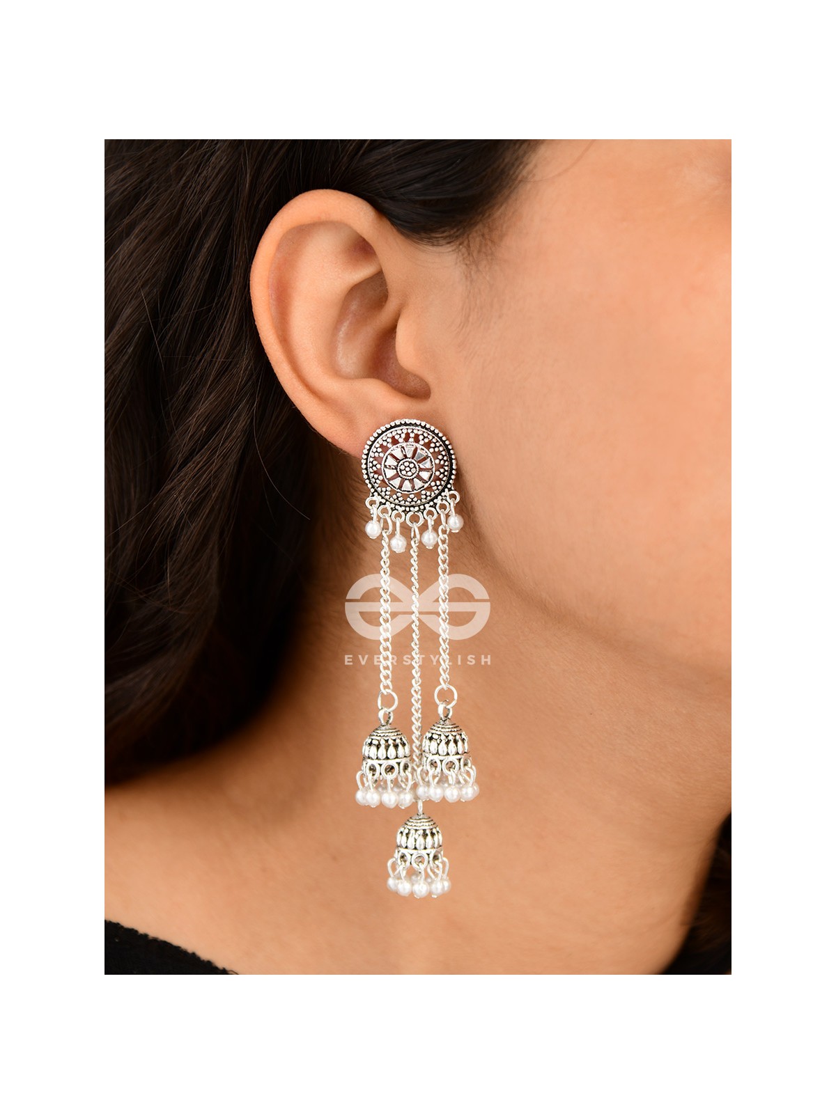 An Intricate Delight - Triple Boho Jhumkis