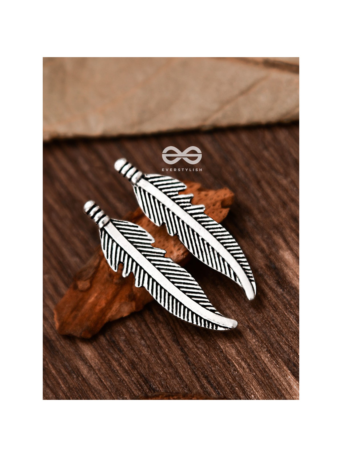The Little Feather Studs - Tiny Trinket Earrings