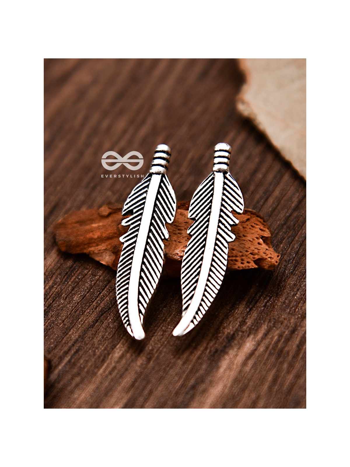 The Little Feather Studs - Tiny Trinket Earrings