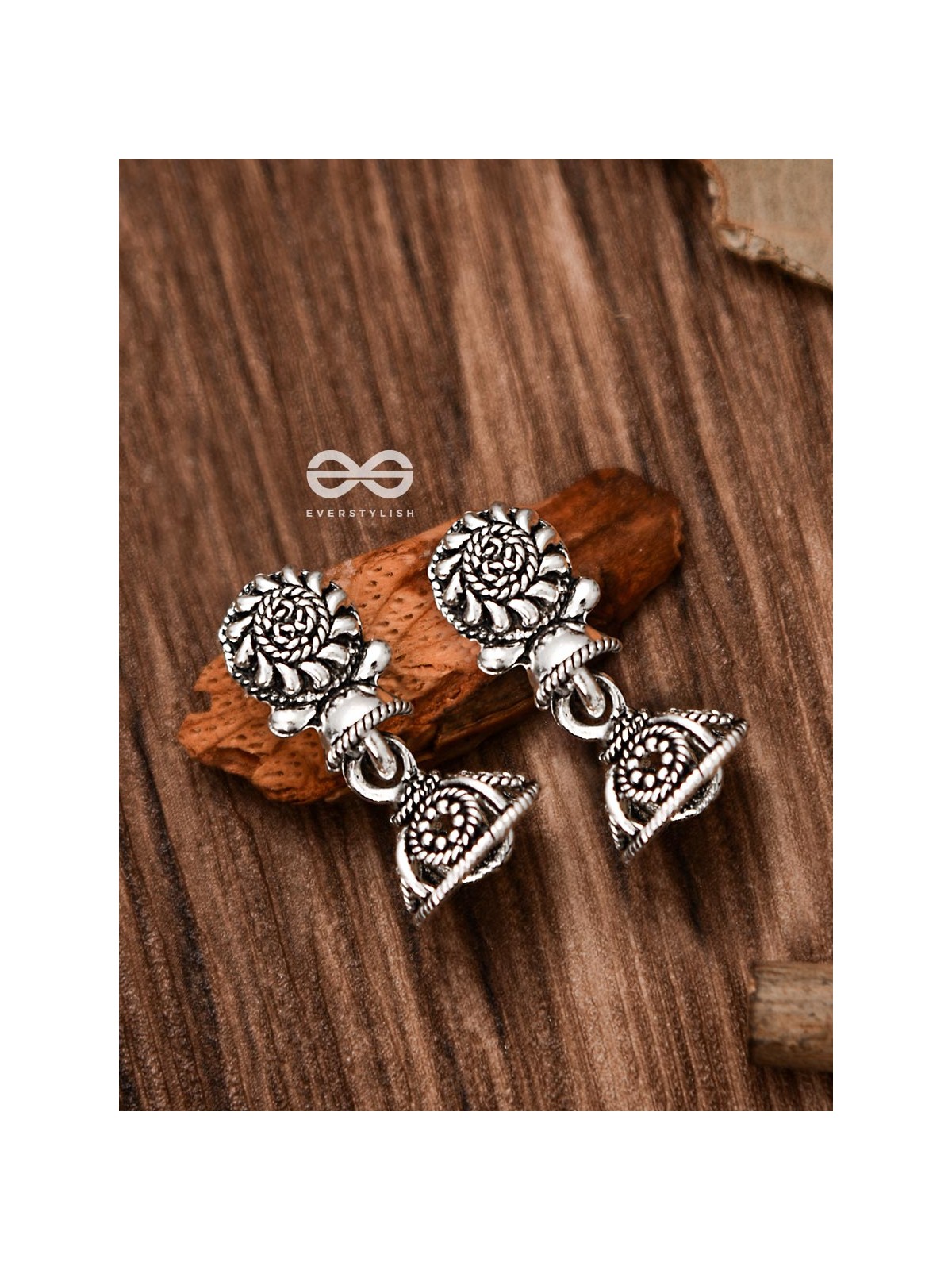 The Little Artwork Jhumki - Tiny Trinket Earrings