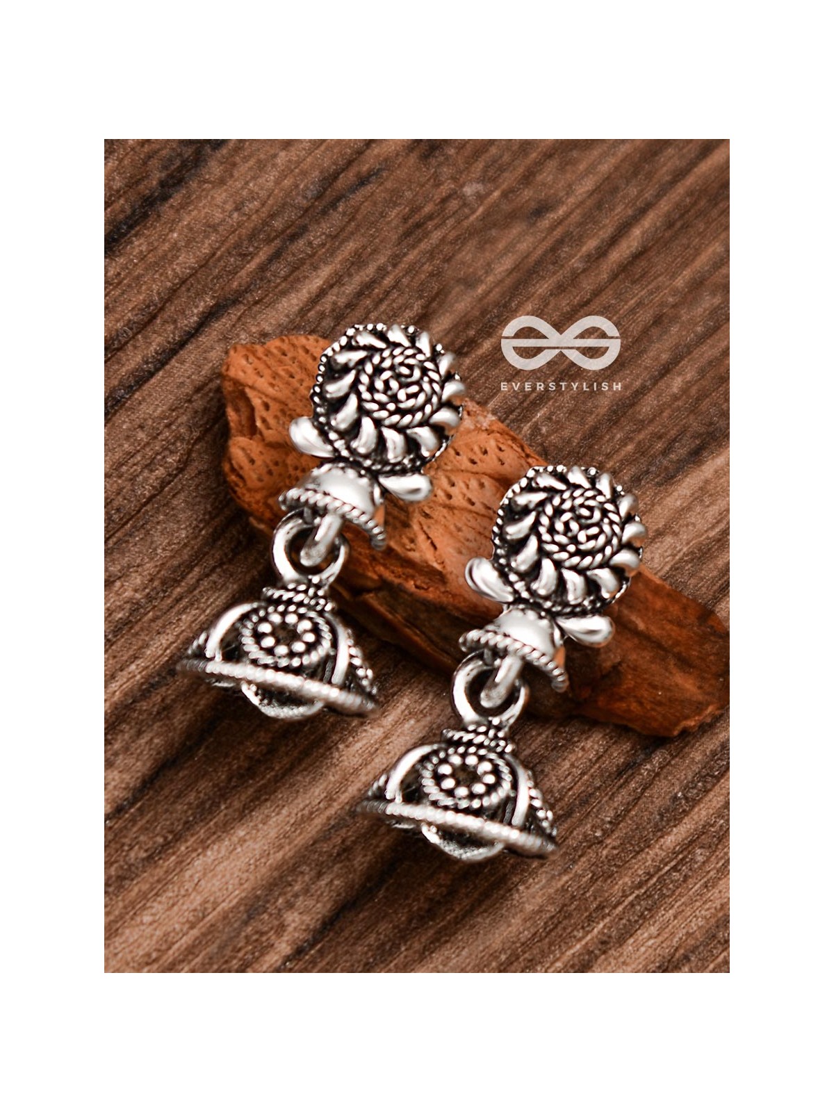 The Little Artwork Jhumki - Tiny Trinket Earrings
