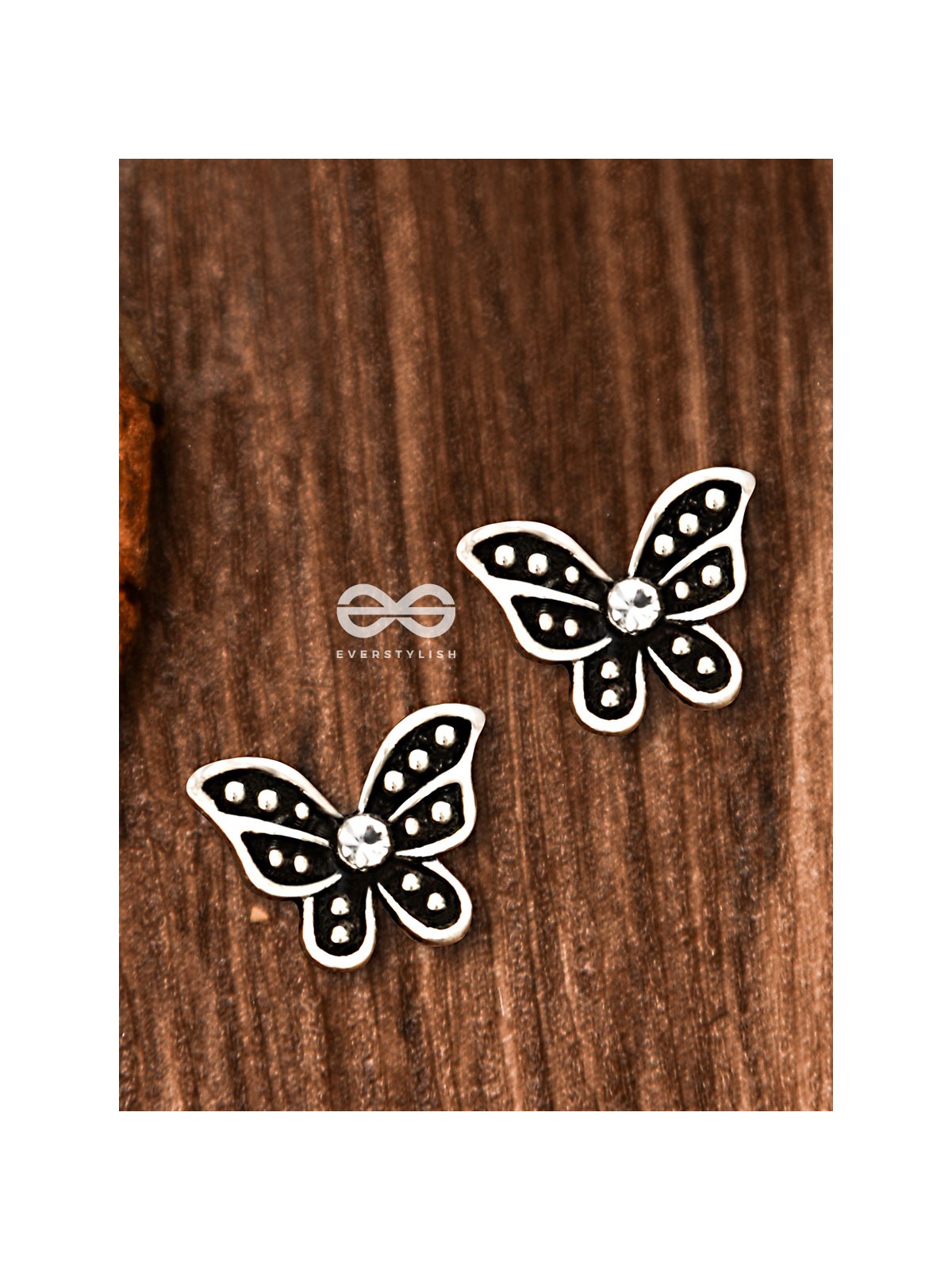 The Little Shimmery Butterfly Studs - Tiny Trinket Earrings