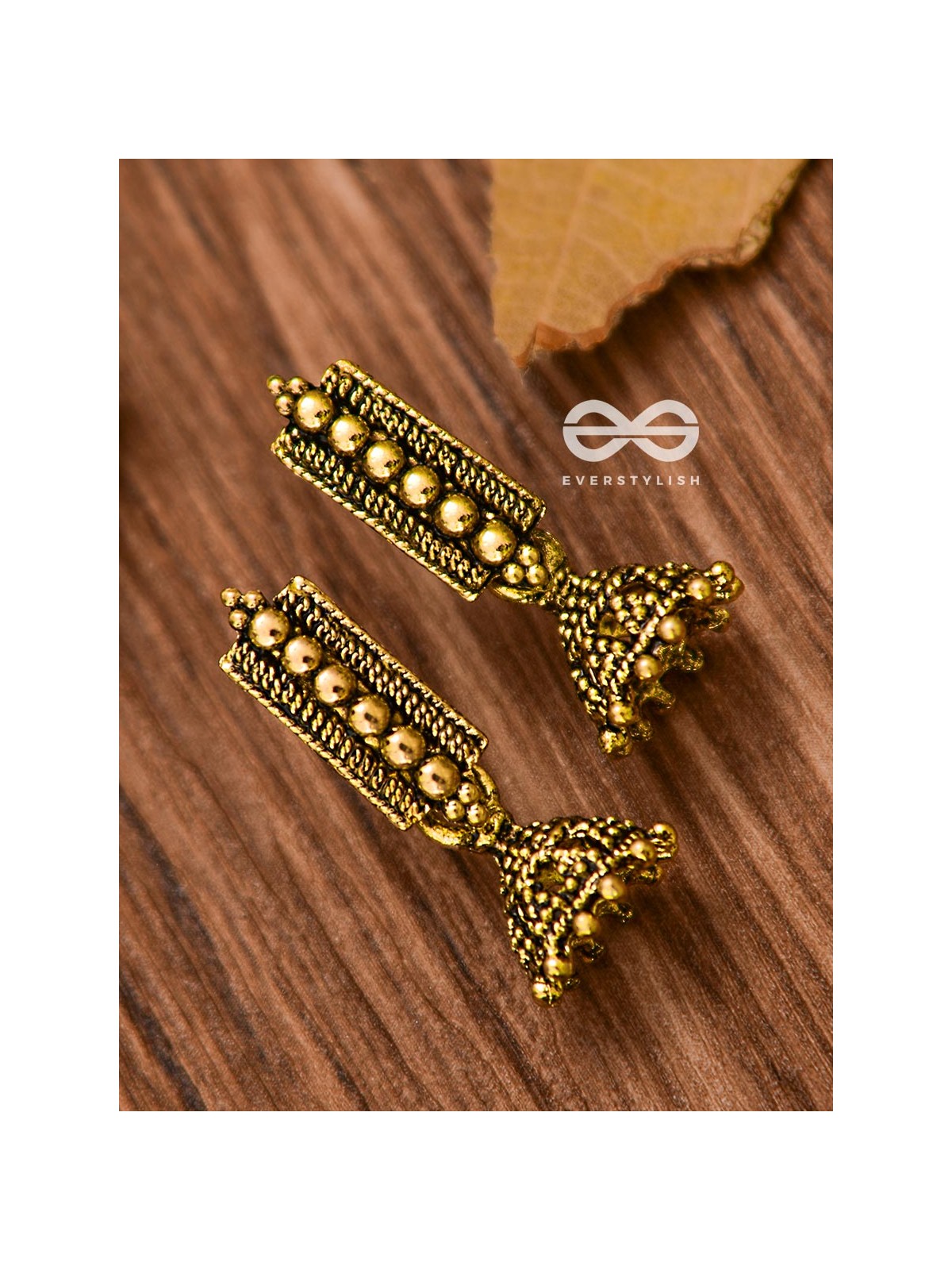 The Bohemian Delight (Golden) - Tiny Trinket Earrings