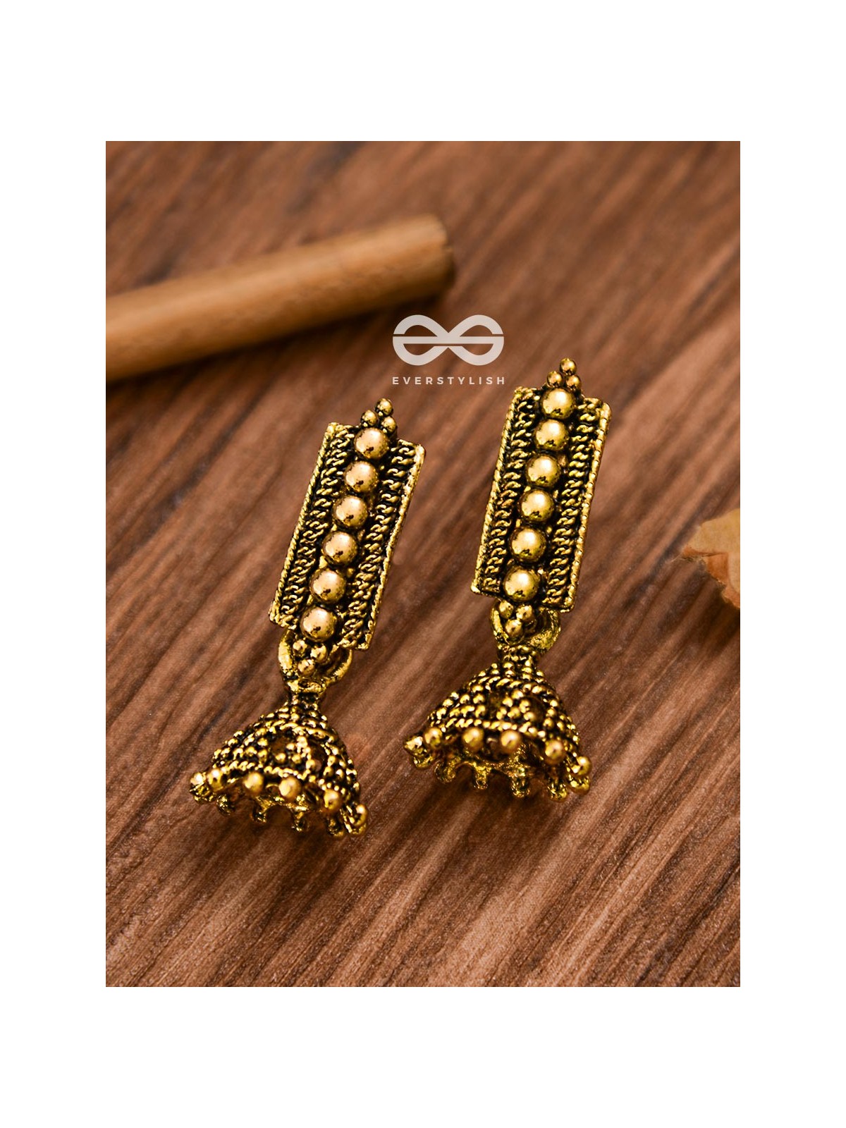The Bohemian Delight (Golden) - Tiny Trinket Earrings