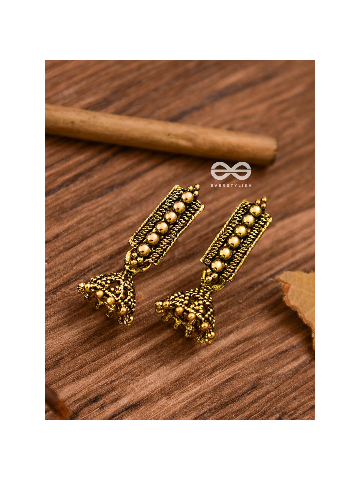 The Bohemian Delight (Golden) - Tiny Trinket Earrings