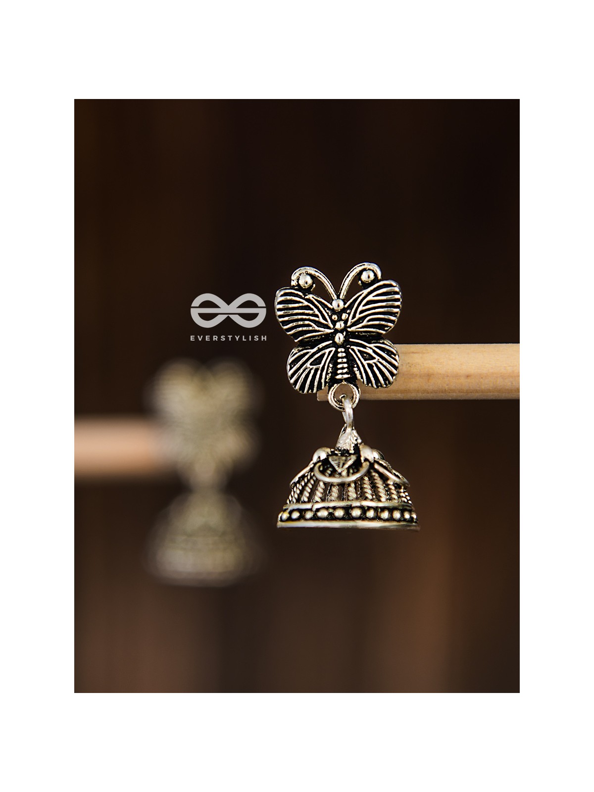 The Little Butterfly Jhumkis - Tiny Trinket Earrings