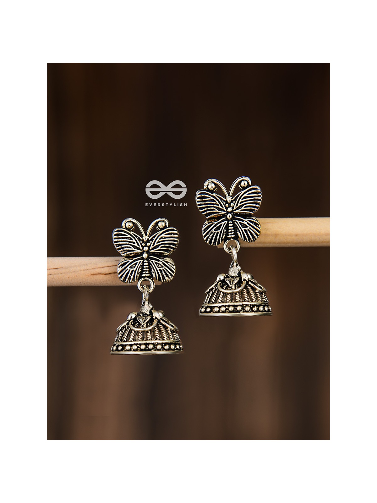 The Little Butterfly Jhumkis - Tiny Trinket Earrings
