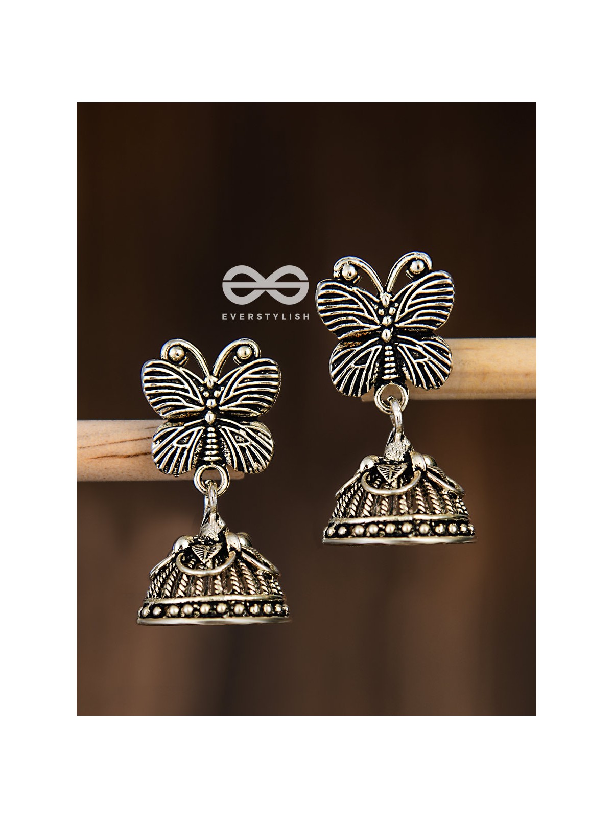 The Little Butterfly Jhumkis - Tiny Trinket Earrings