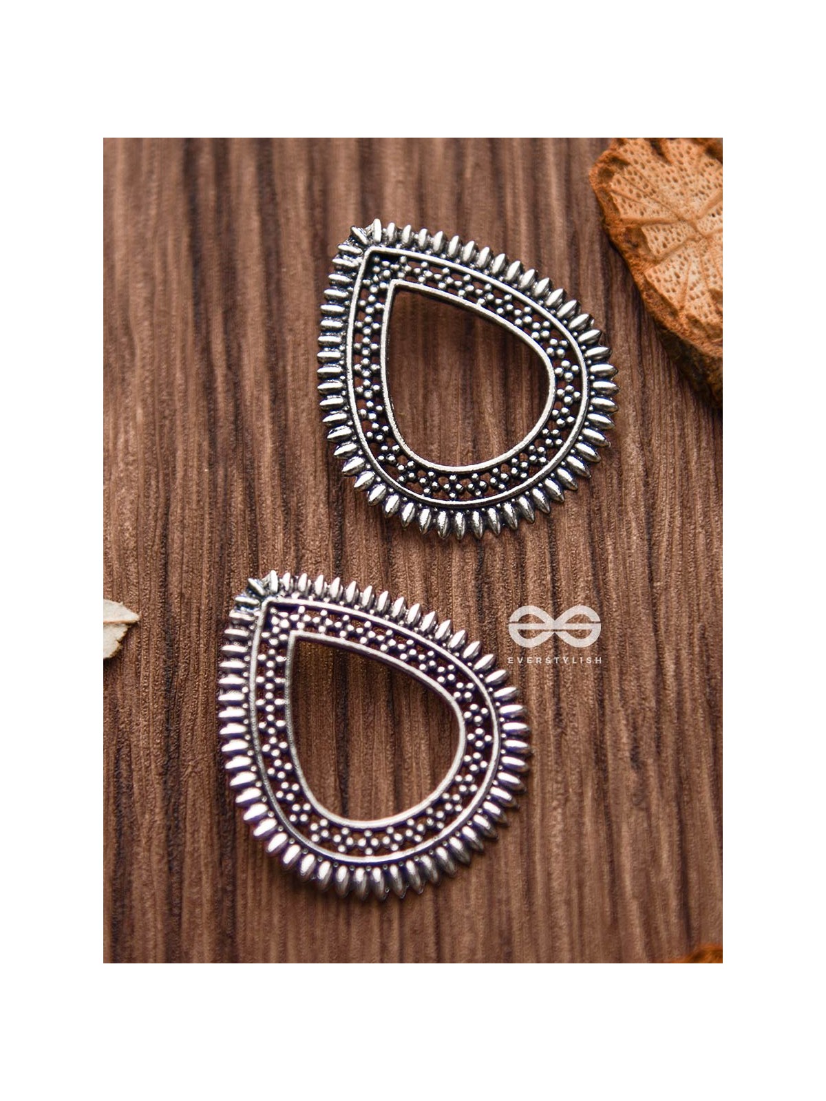 The Little Bohemian Drops - Oxidised Boho Earrings