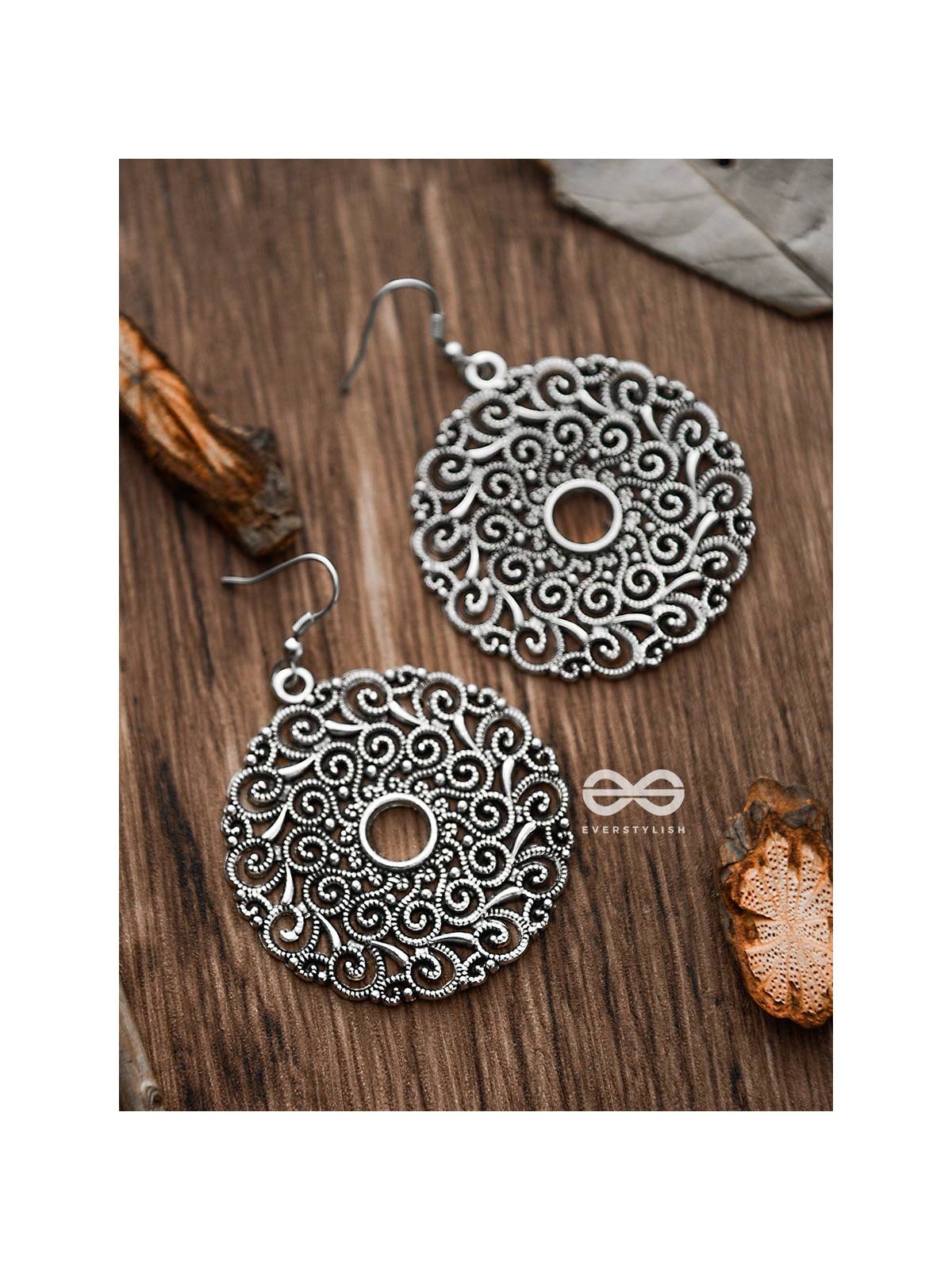The Mystical Motifs - Oxidised Boho Earrings