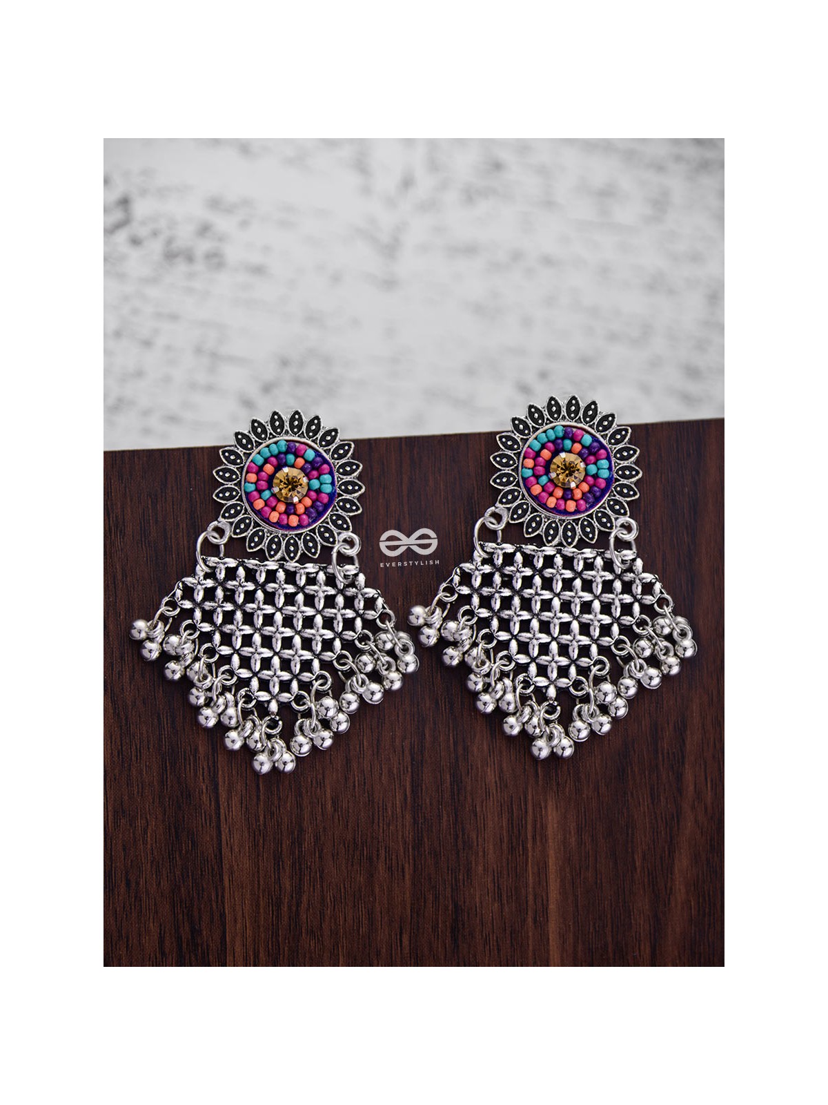 The Criss Cross Sun (Multicoloured) - The Embroidered Oxidised Collection