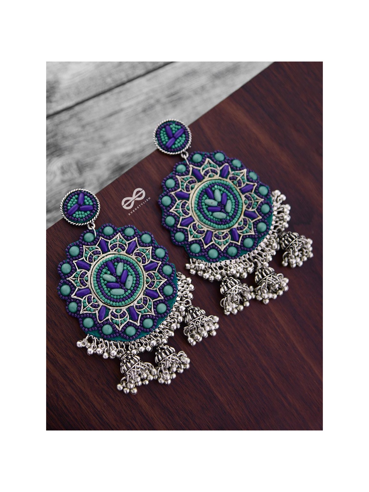 The Stunning Jaw-Droppers (Blue) - Embroidered Oxidised Collection