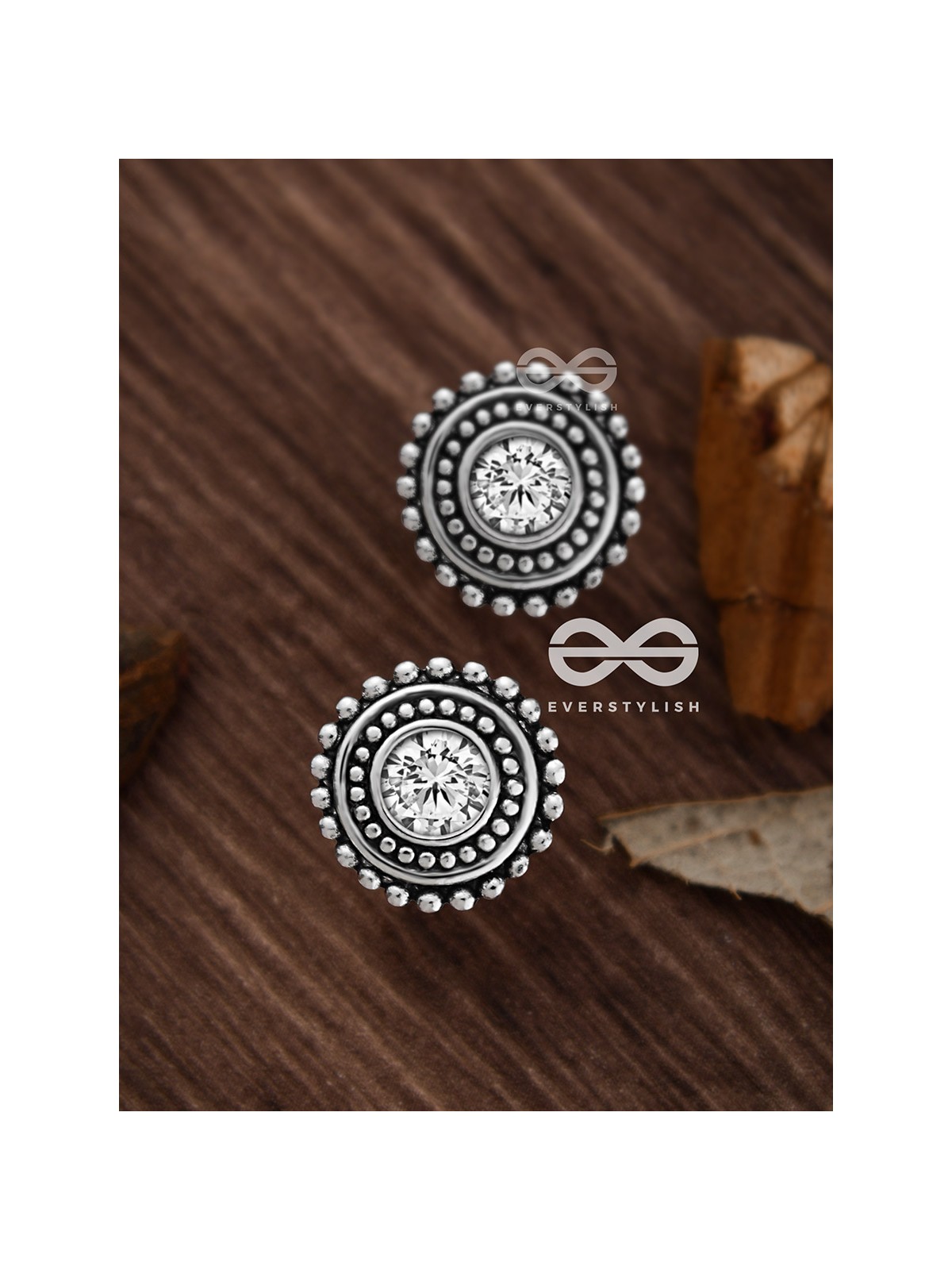 The Little Shimmery Button Studs - Tiny Trinket Earrings