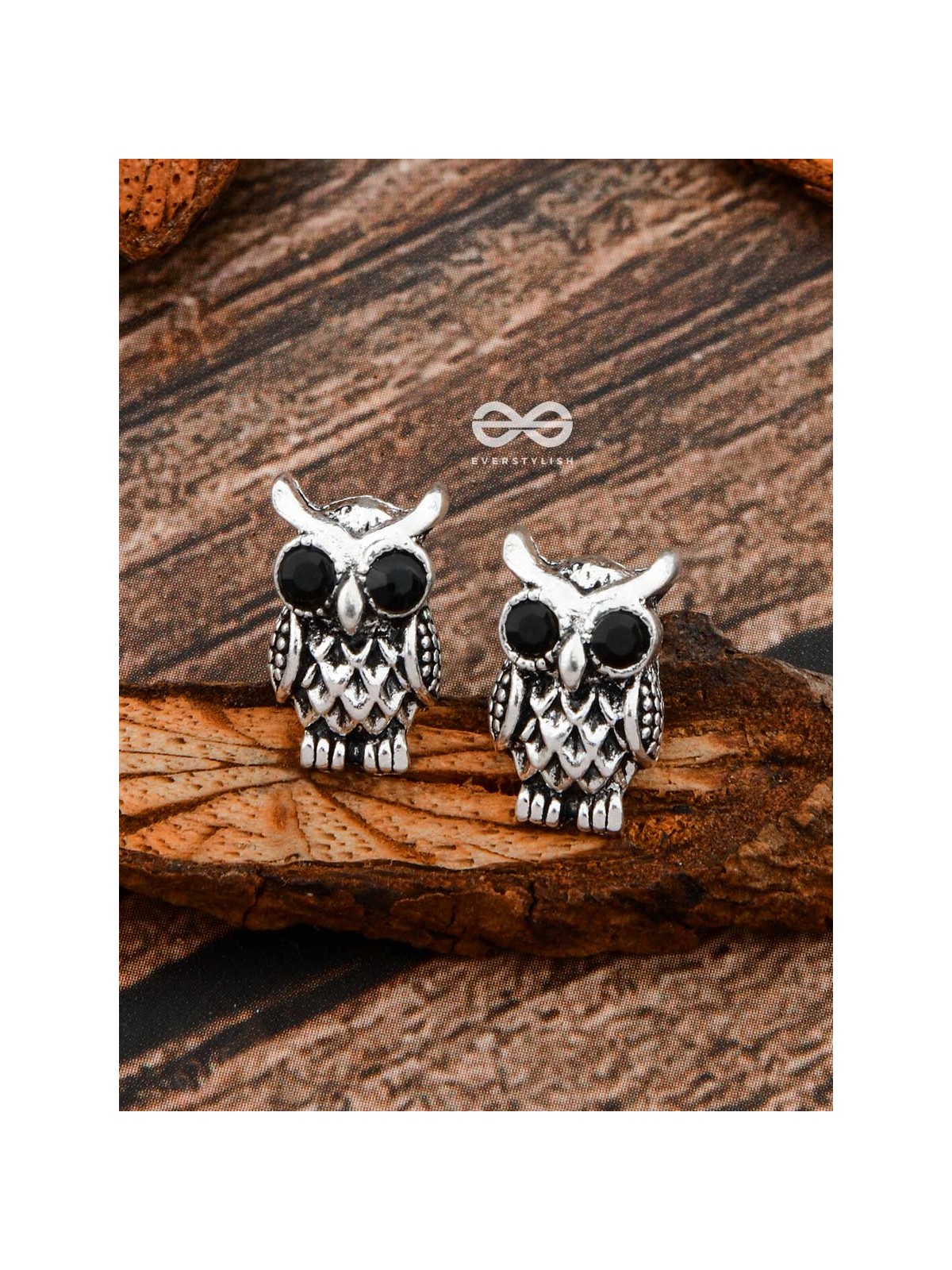 The Little Embellished Owls - Tiny Trinket Earrings