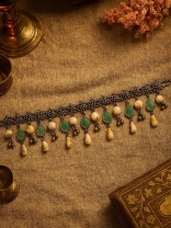 The Sapphire Grove- Golden Embellished Bracelet