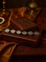 The Sunny Spring- Golden Enamelled Bracelet