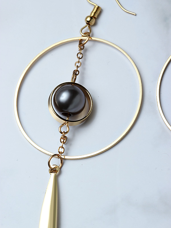 Feather Light Hoop Drop Earings