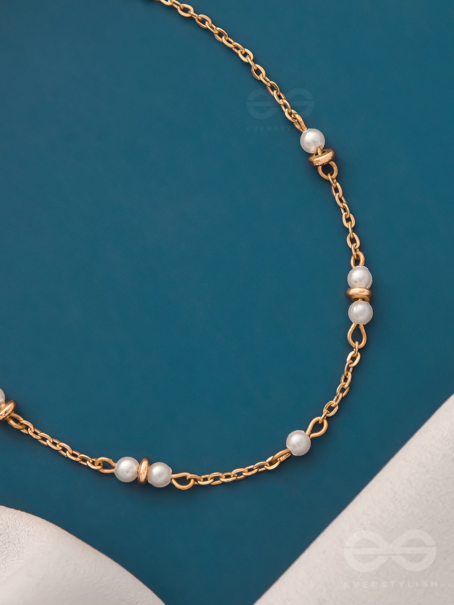 Trail of Lightning- Golden Pearl Anklet
